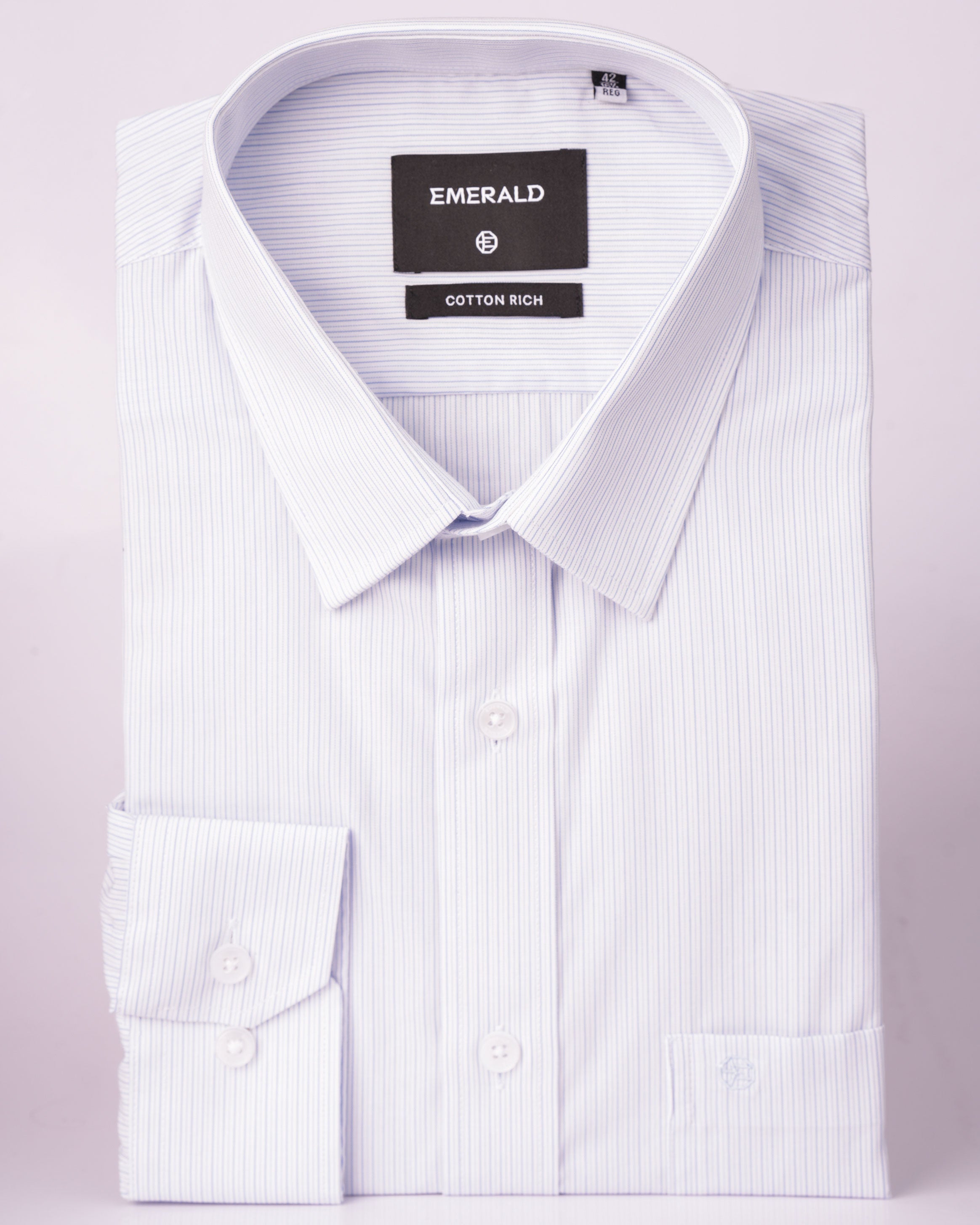 Emerald Formal Stripe Regular Fit - Blue Bell