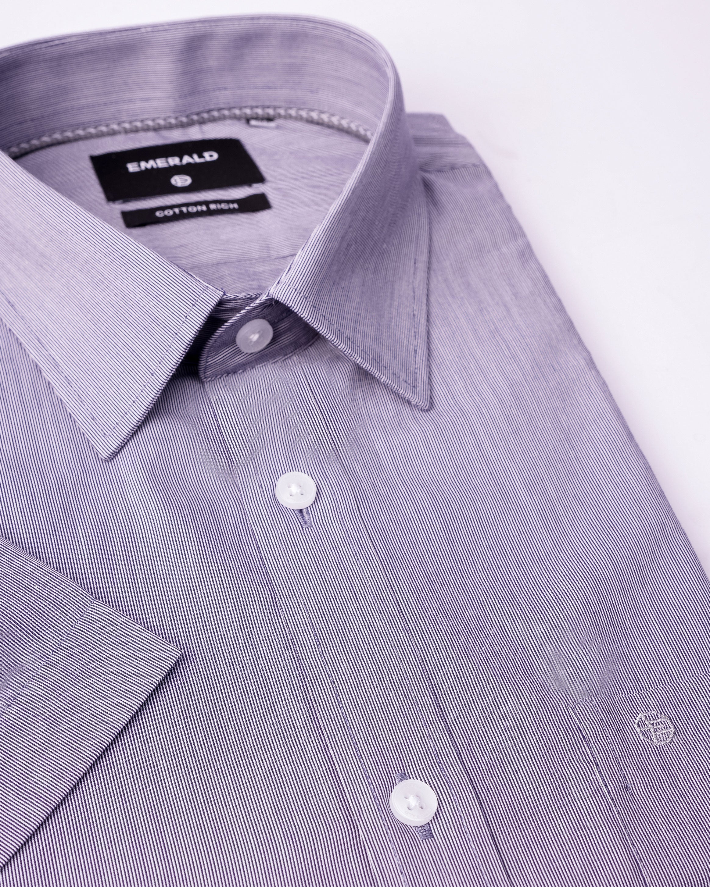 EMERALD CORPORATE  REGULAR  FIT PIQUE DOBBY-DARK DENIM