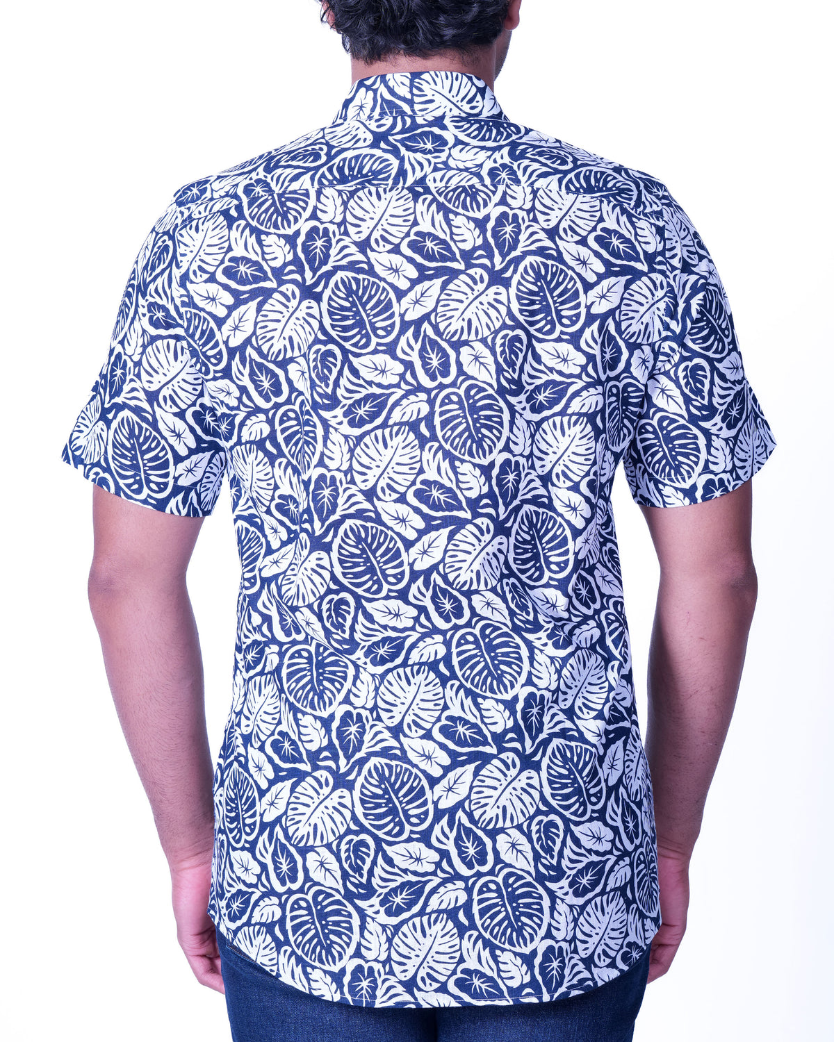 Emerald Casual Printed Slim Fit - Colonial Blue