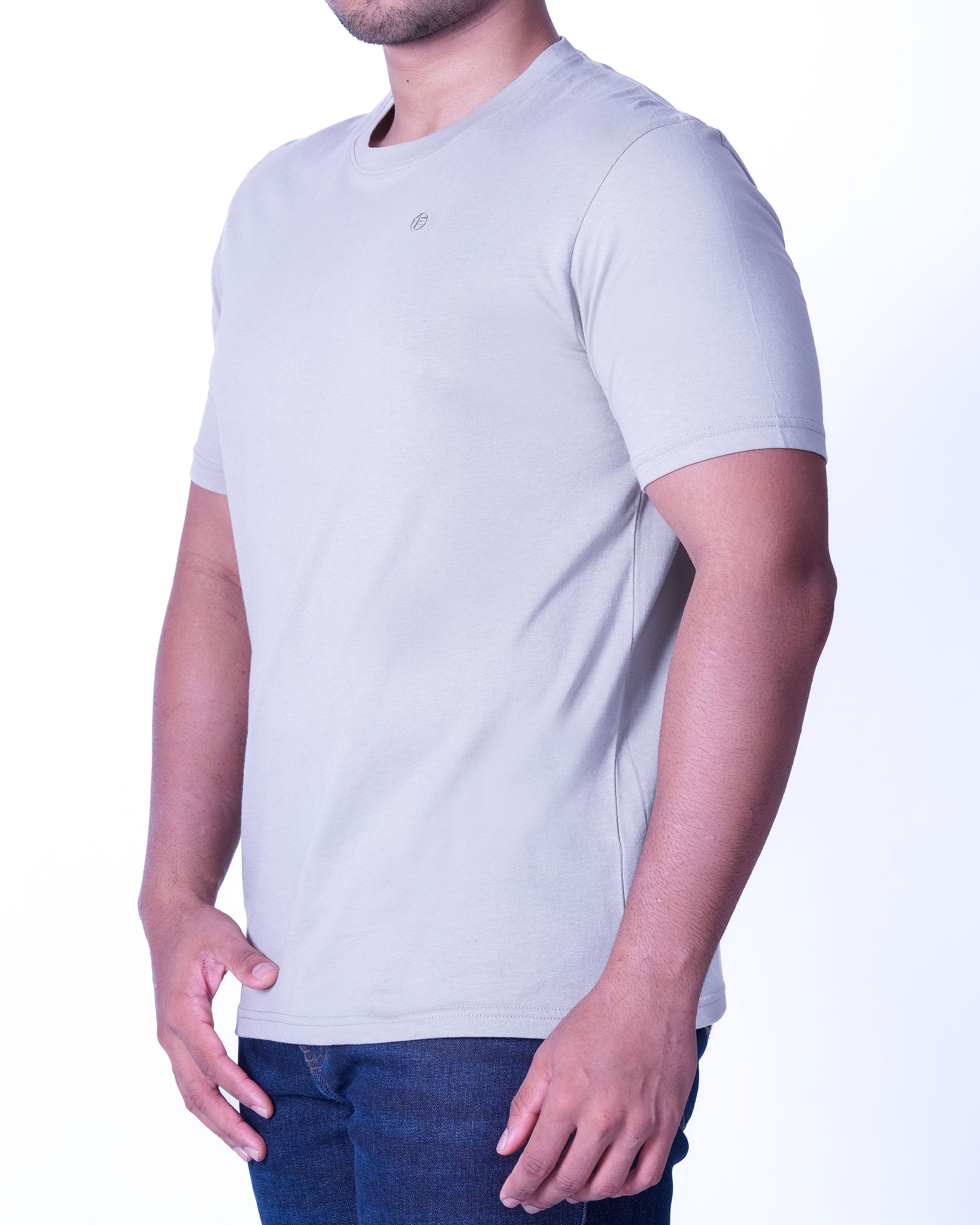 Emerald Crew Neck Plain Slim Fit - High Rice