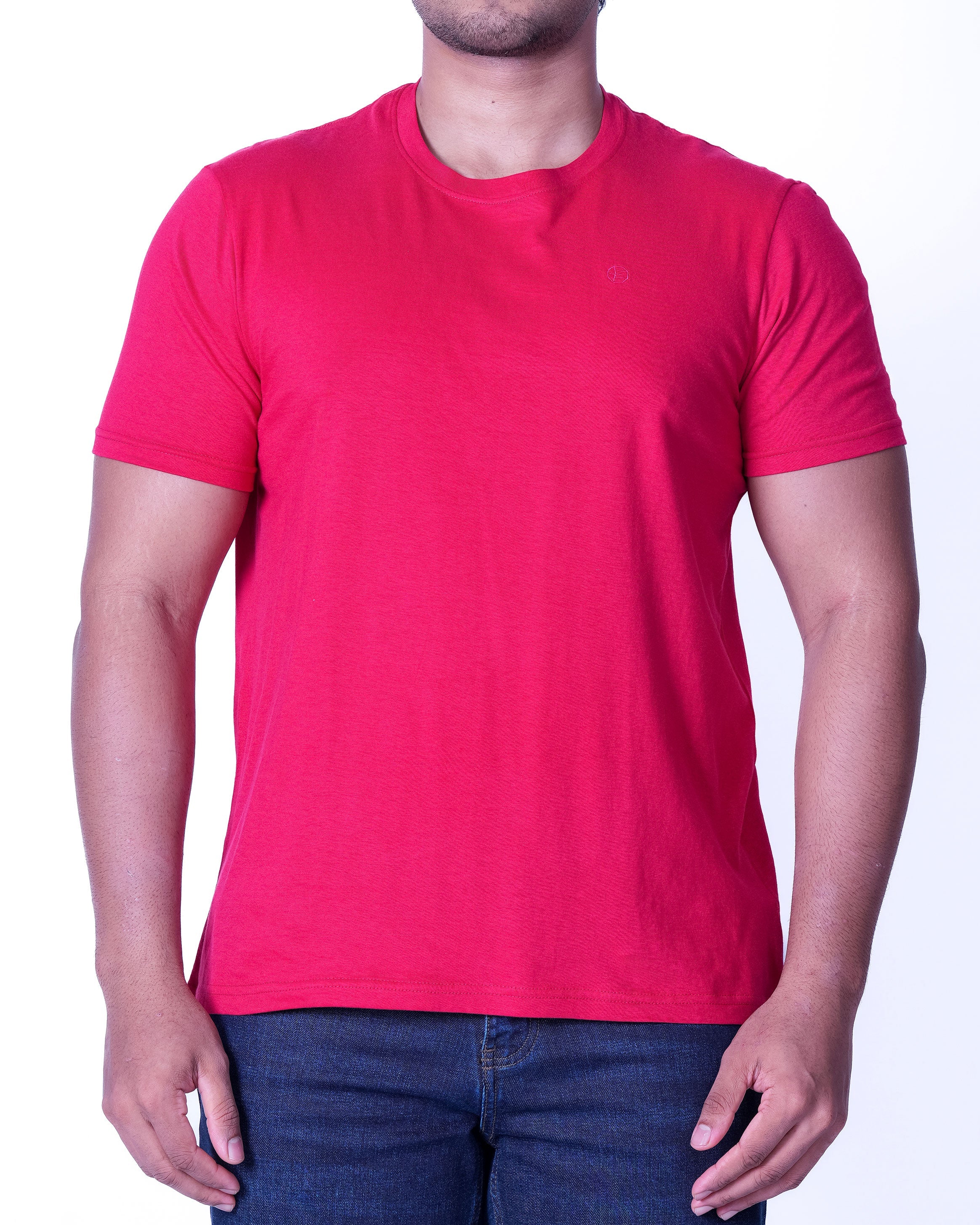 Emerald Crew Neck Plain Slim Fit - Sky Patrol