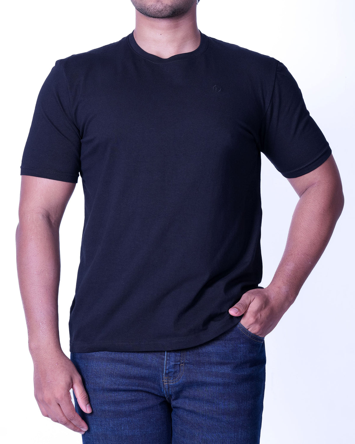 Emerald Crew Neck Plain Slim Fit - Jet Set