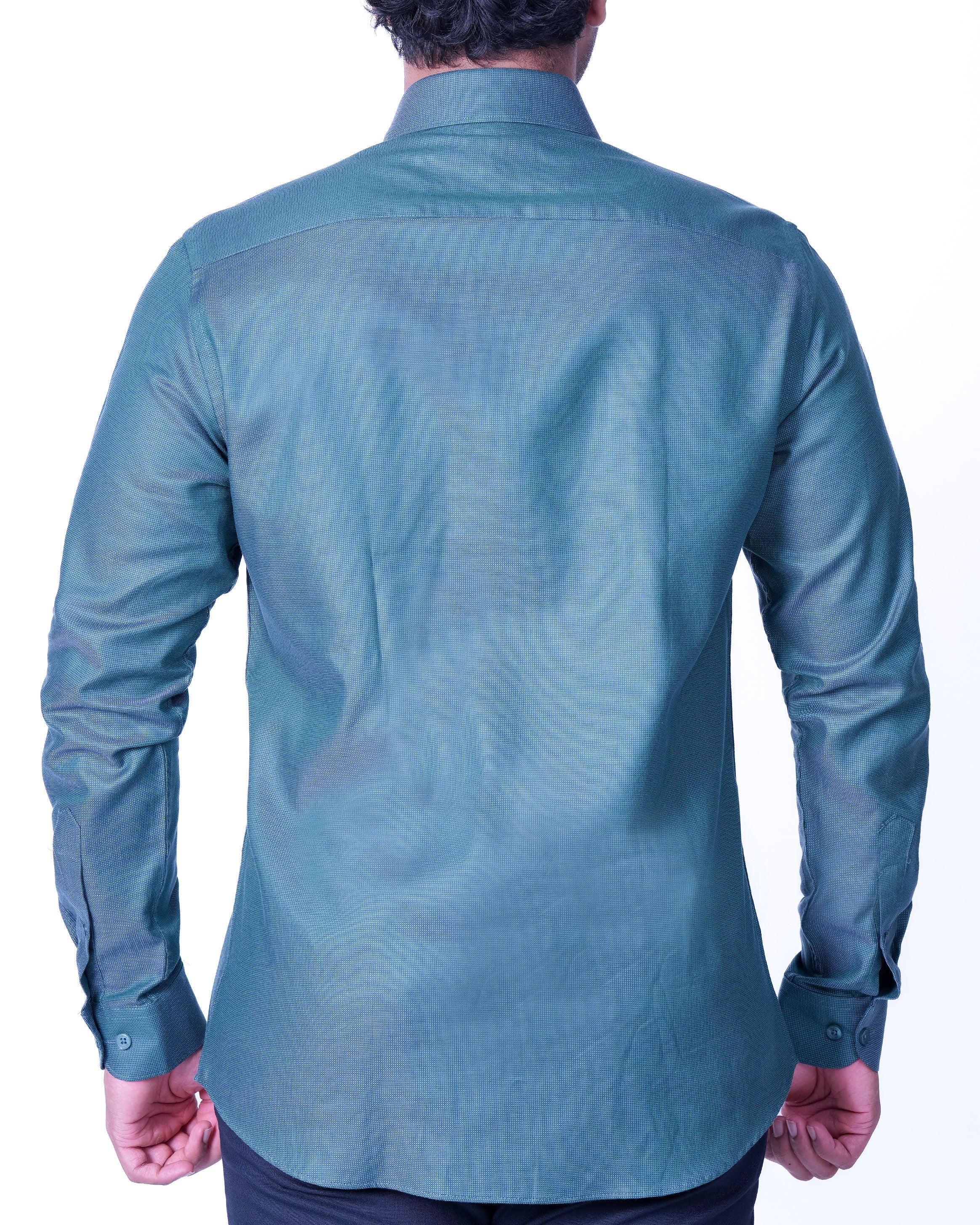 Emerald Evening Dobby Slim Fit - Storm Blue