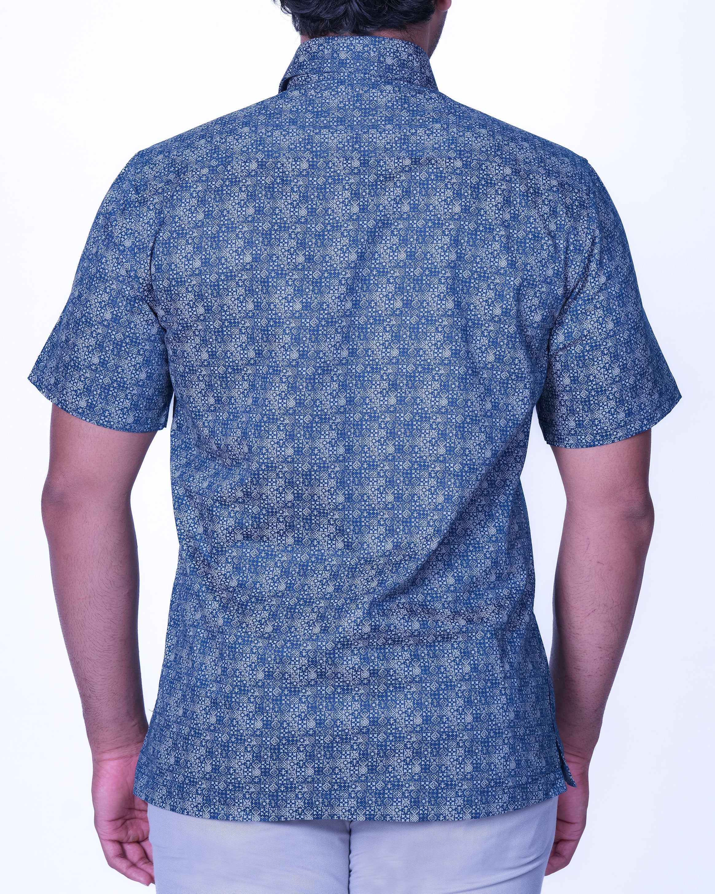 Emerald Casual Printed Regular Fit - Gray Down