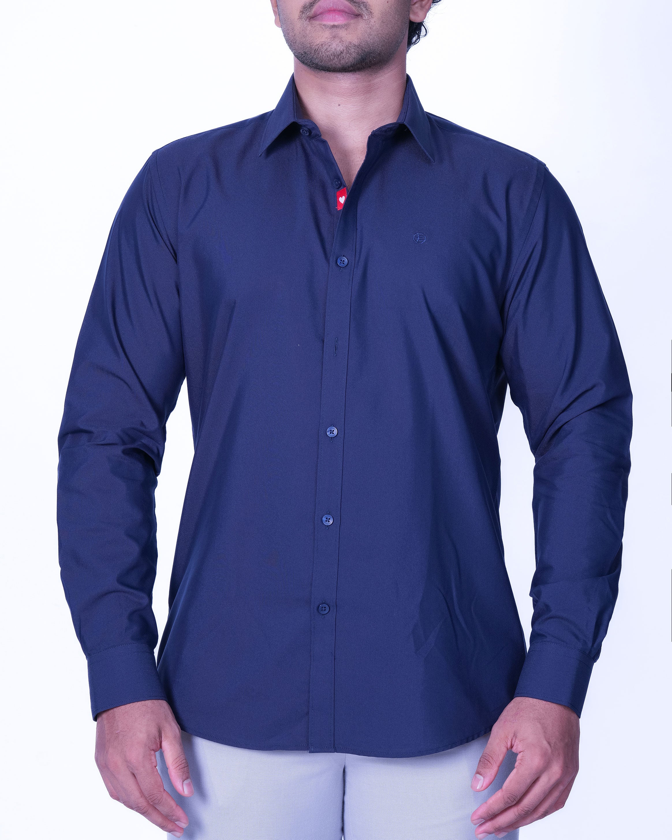 Emerald Evening Plain Slim Fit - Navy