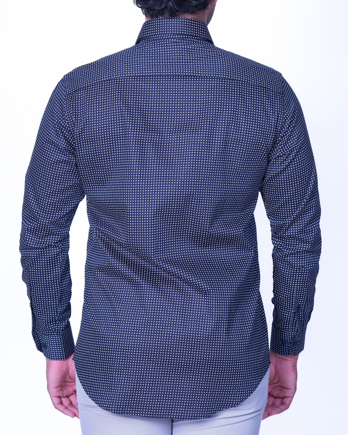 Emerald Evening Printed Regular Fit - Black