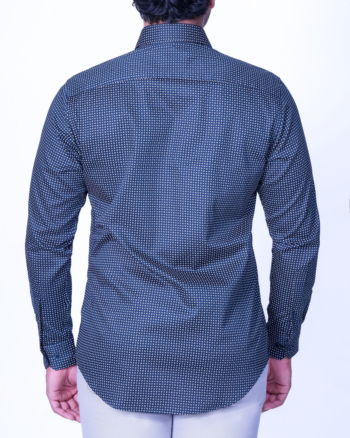 Emerald Evening Printed Regular Fit - True Navy