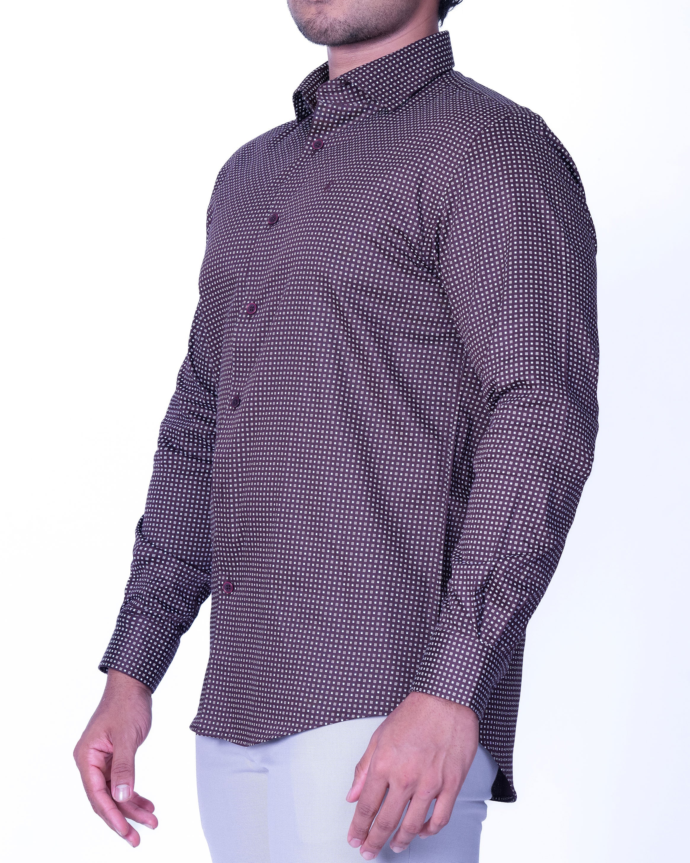 Emerald Evening Printed Regular Fit - Red