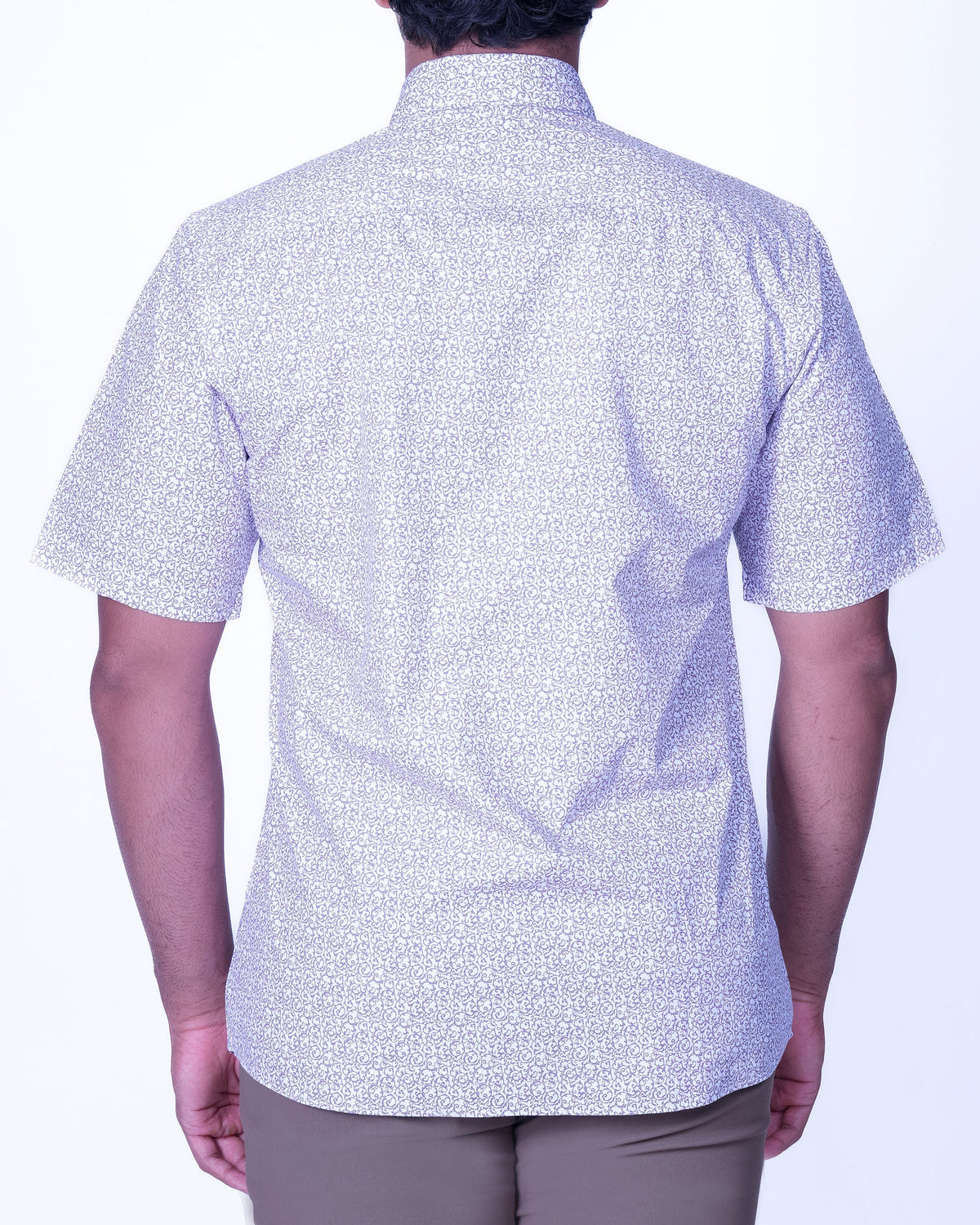 Emerald Casual Printed Slim Fit - Racing Red