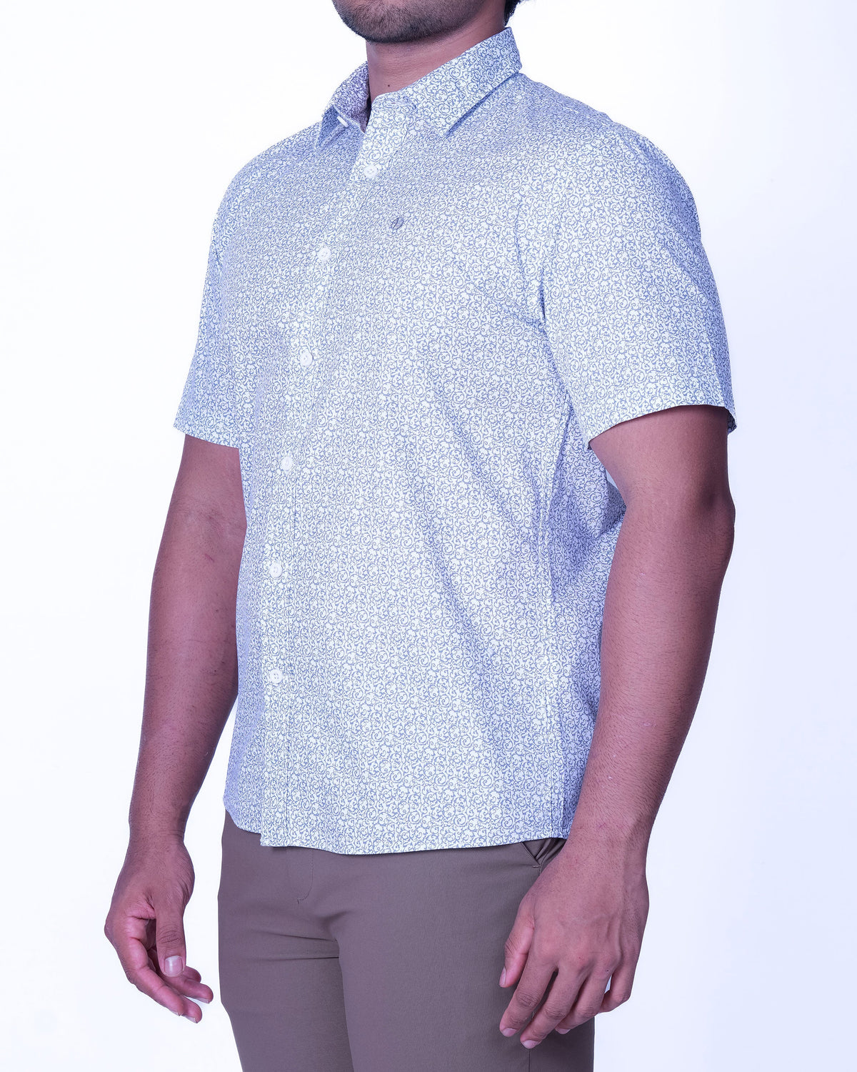 Emerald Casual Printed Regular Fit - Green