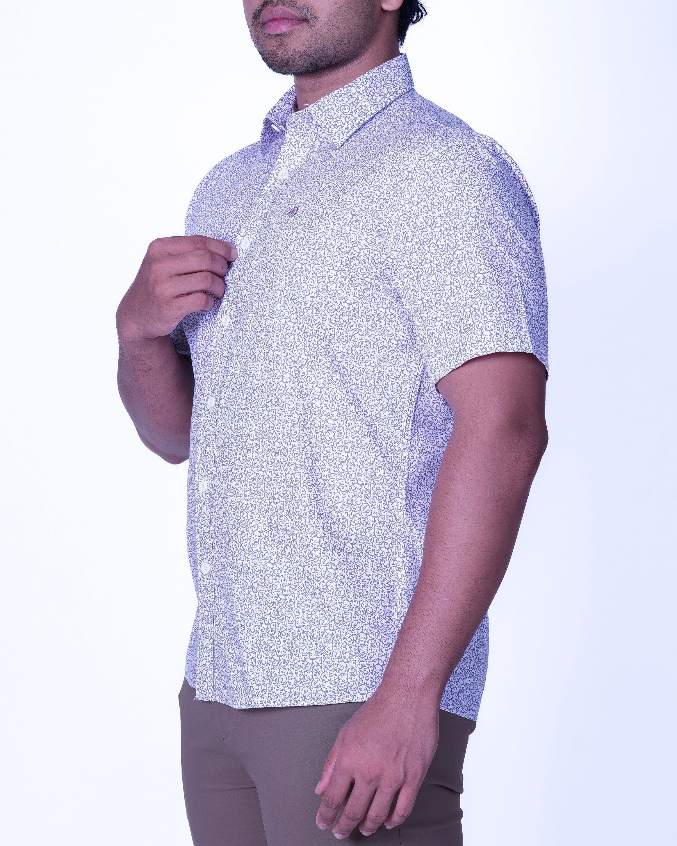 Emerald Casual Printed Regular Fit - Racing Red