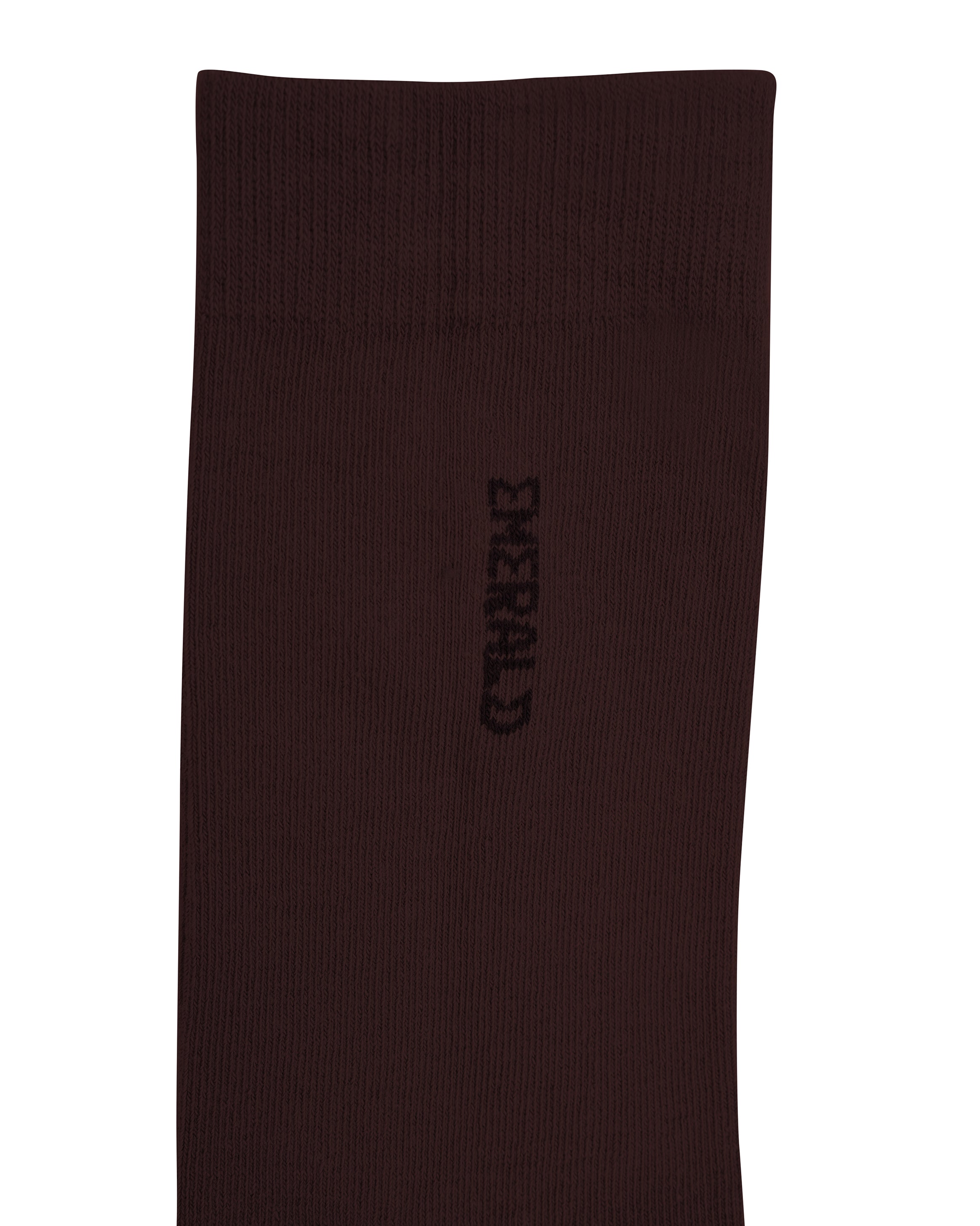 Emerald Plain Socks-Brown