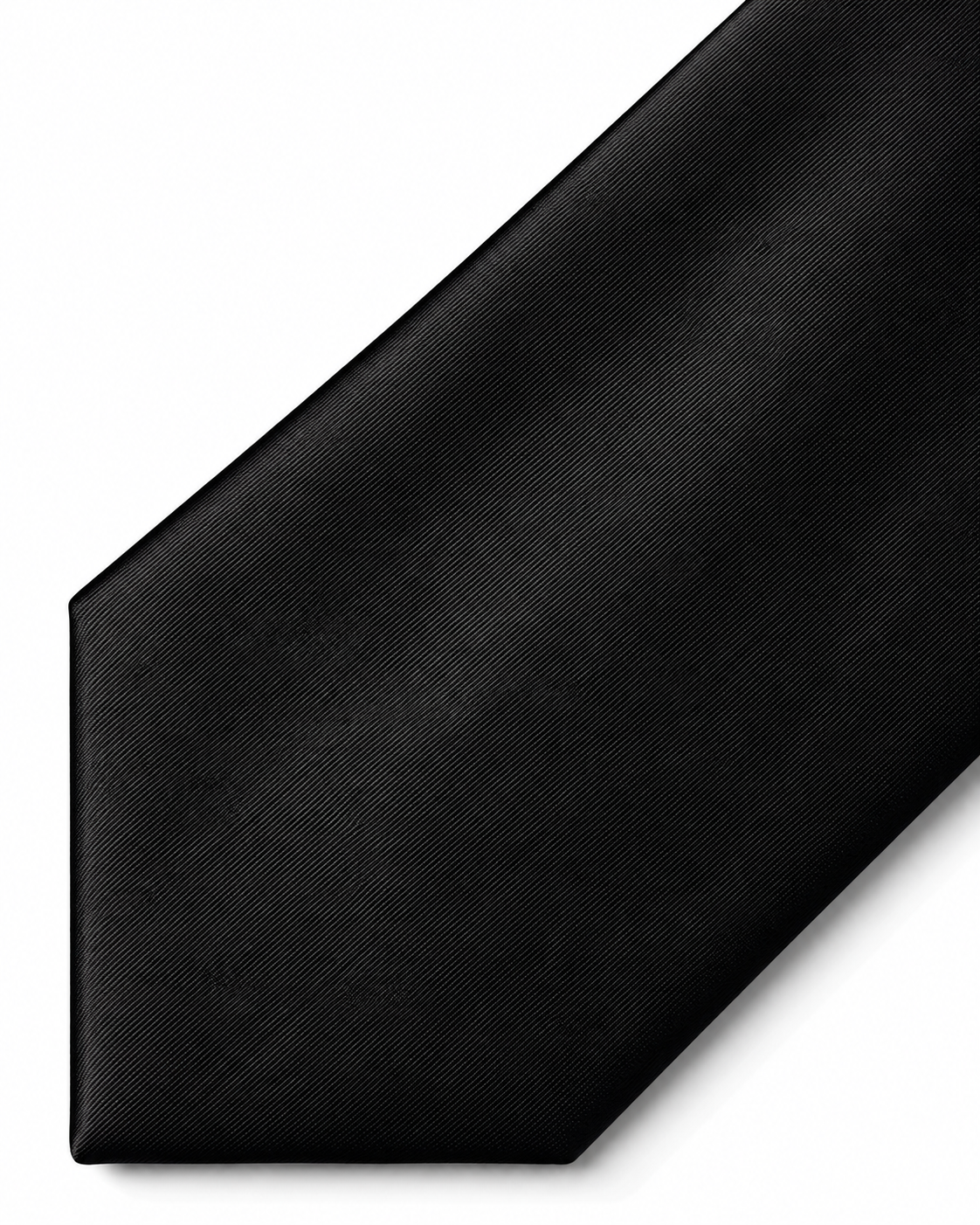 Classic Black Microfiber Tie