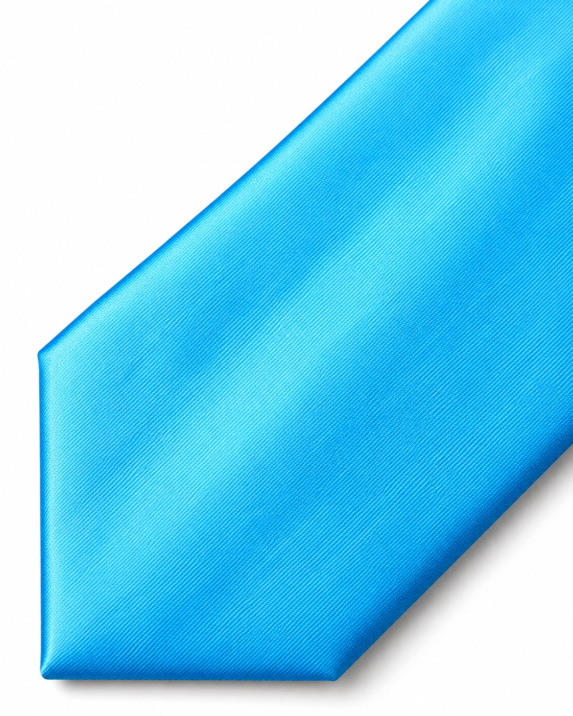 Azure Blue Microfiber Tie