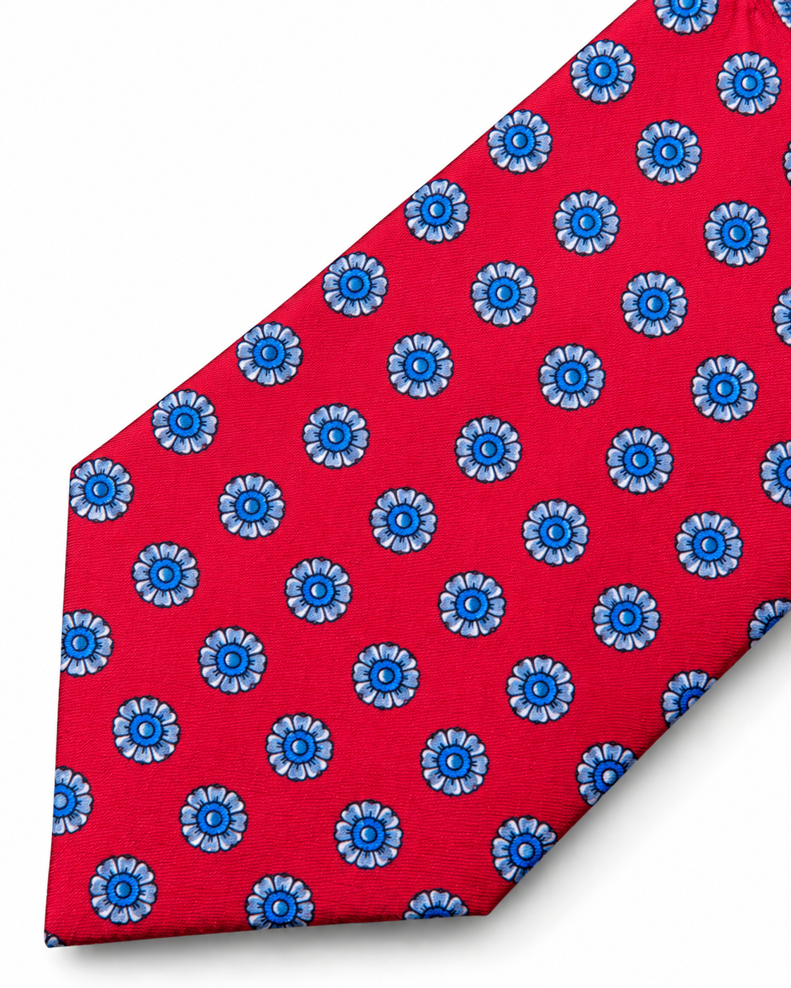 Epoch Red Floral Medallion Tie