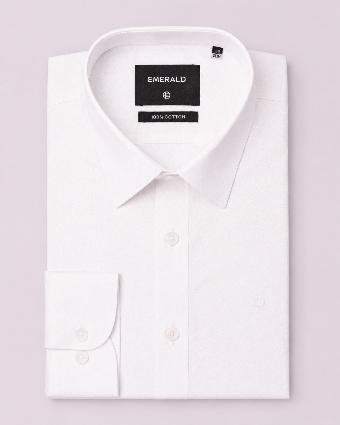 Emerald Formal Dobby Slim Fit - Antiqe White