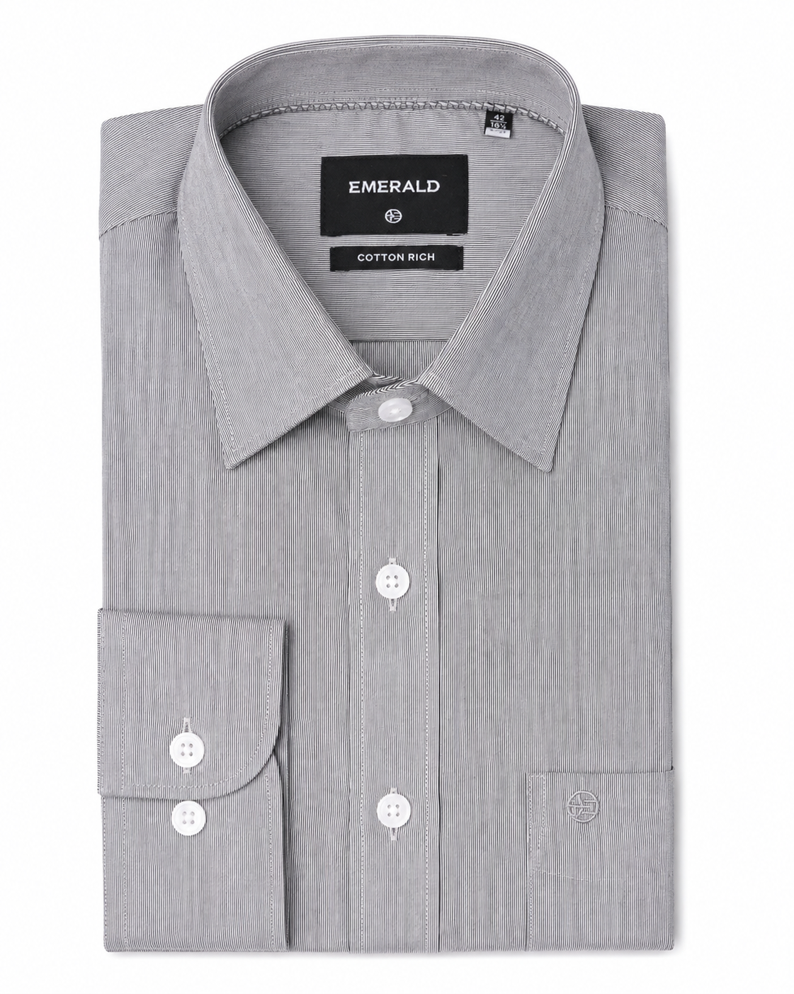 Emerald Corporate Pique Dobby Slim Fit - Light Green
