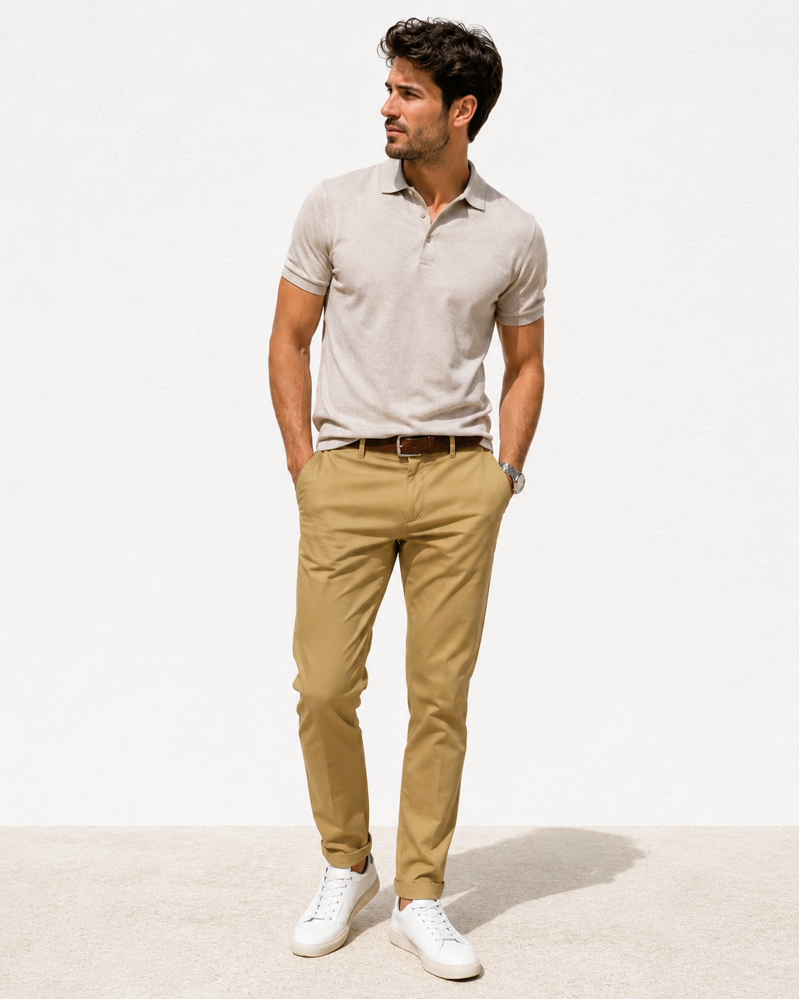 Emerald Utilitech Chino Plain Slim Fit-Honey