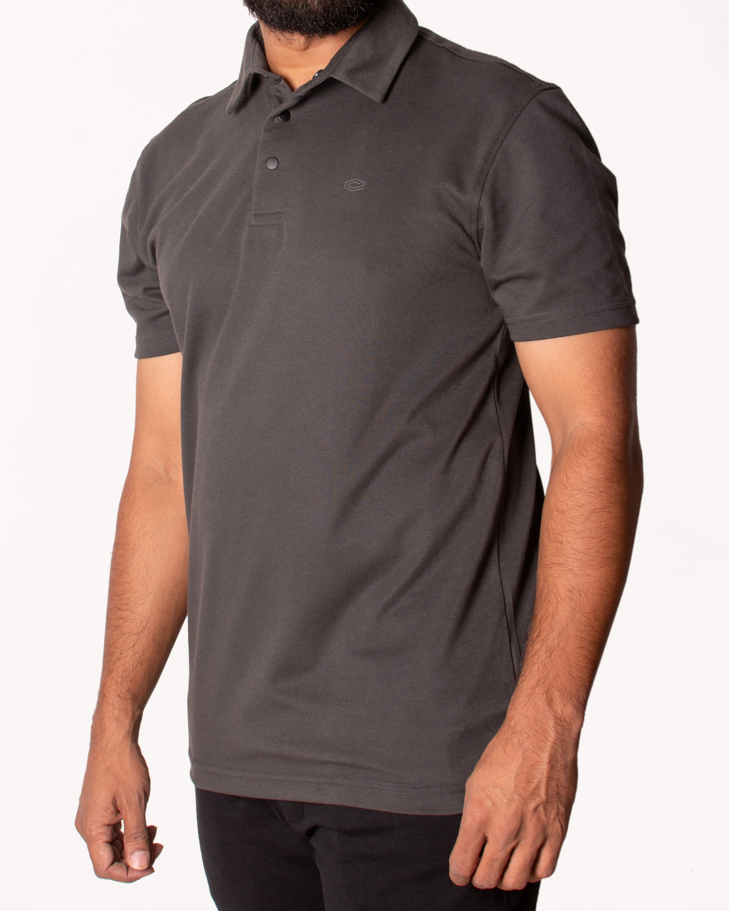 Polo Plain-Charcoal