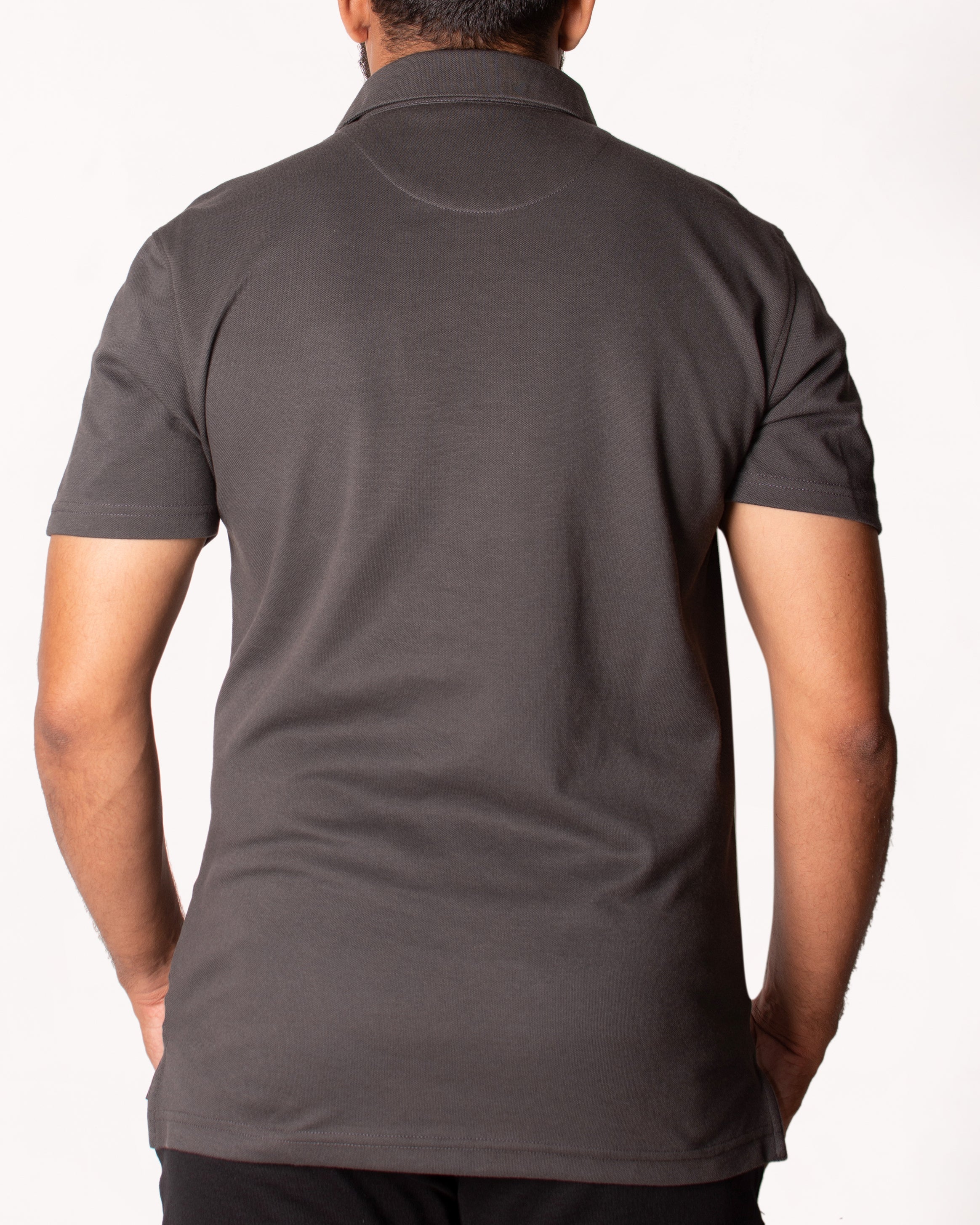 Polo Plain-Charcoal