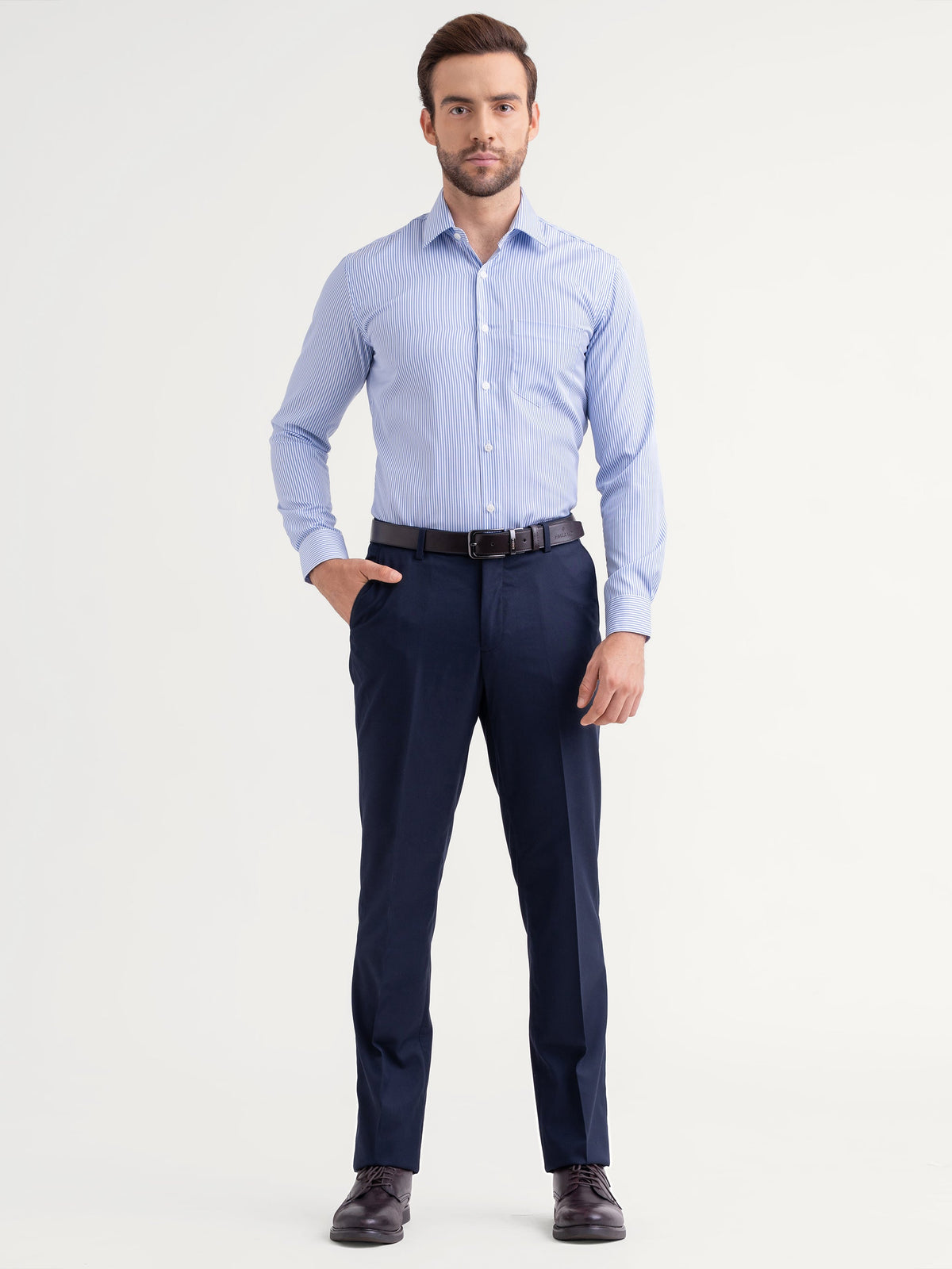 Emerald Majesty Stripe Regular Fit - Blue Ultramarine