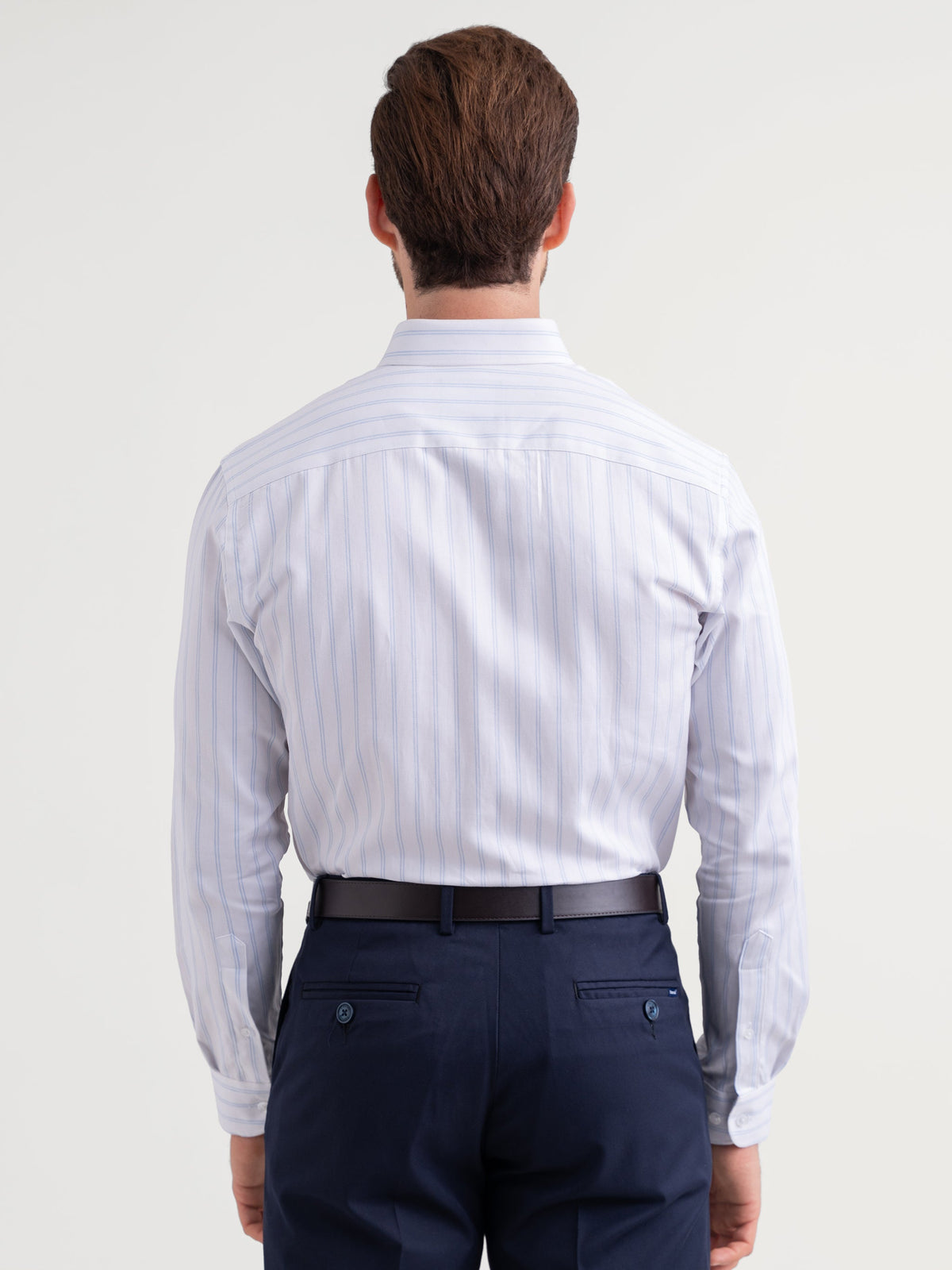 Emerald Formal Stripe Regular Fit - Blue Marina