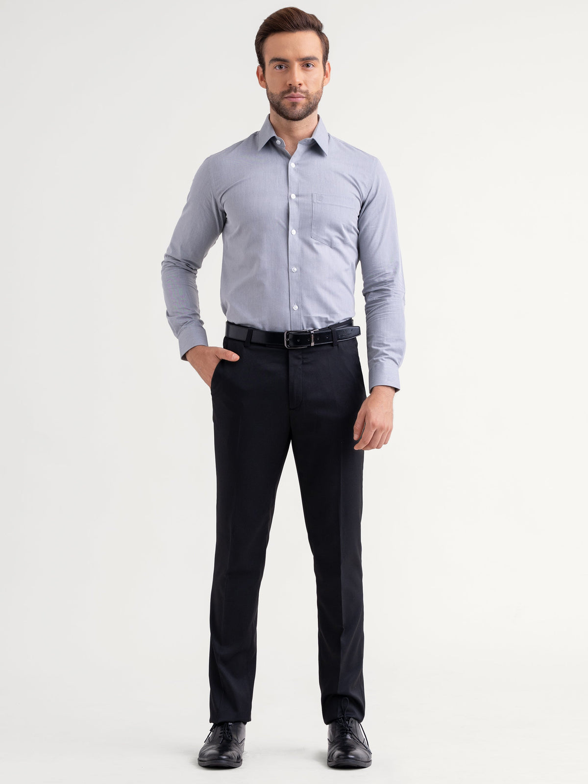 Emerald Formal Plain Slim Fit - Drizzle