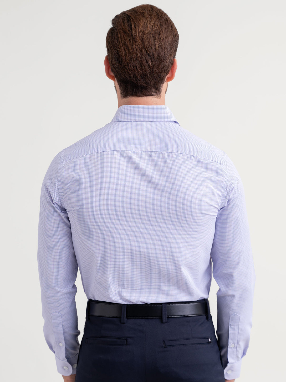 Emerald Formal Micro Checks Slim Fit - Orchid Petal