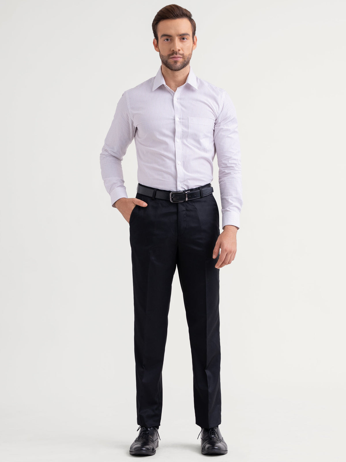 Emerald Formal Stripe Slim Fit - Magenta