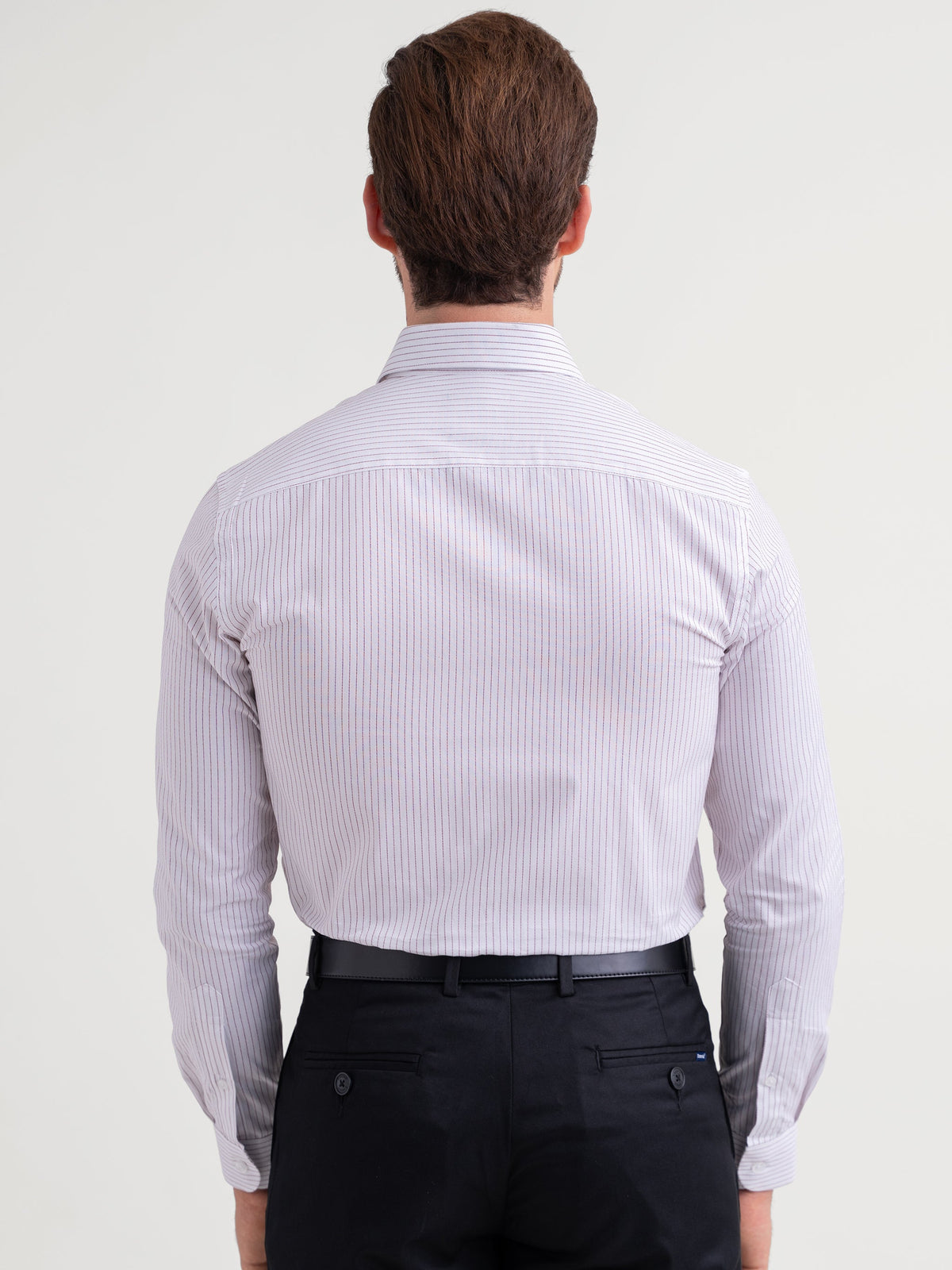 Emerald Formal Stripe Slim Fit - Magenta