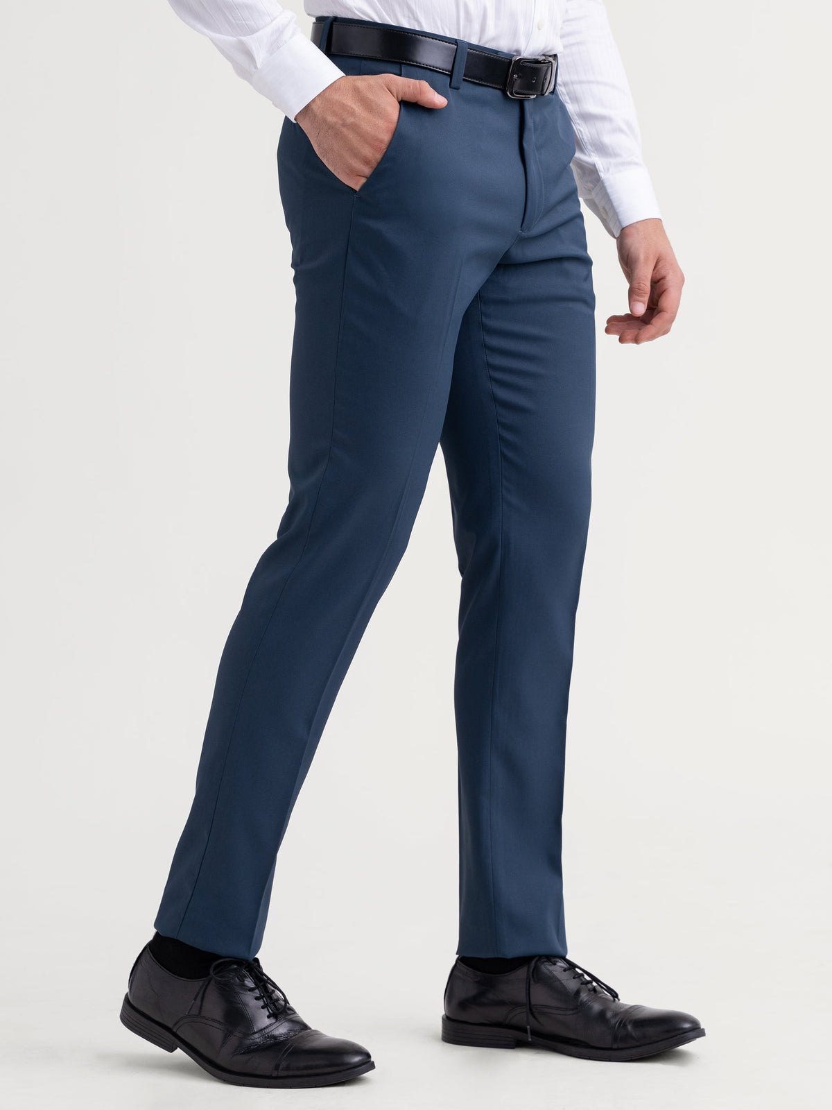 Emerald Mansak Formal Trouser Plain Ultra Slim Fit - Midnight