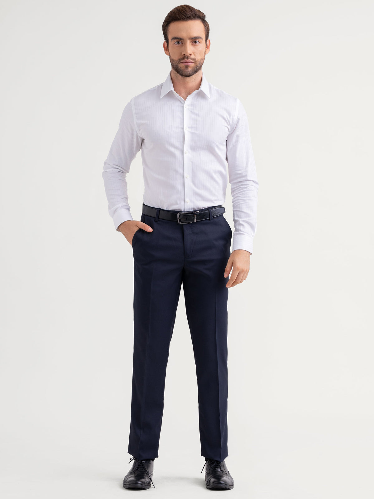 Emerald Mansak Formal Trouser Plain Modern Fit - Navy
