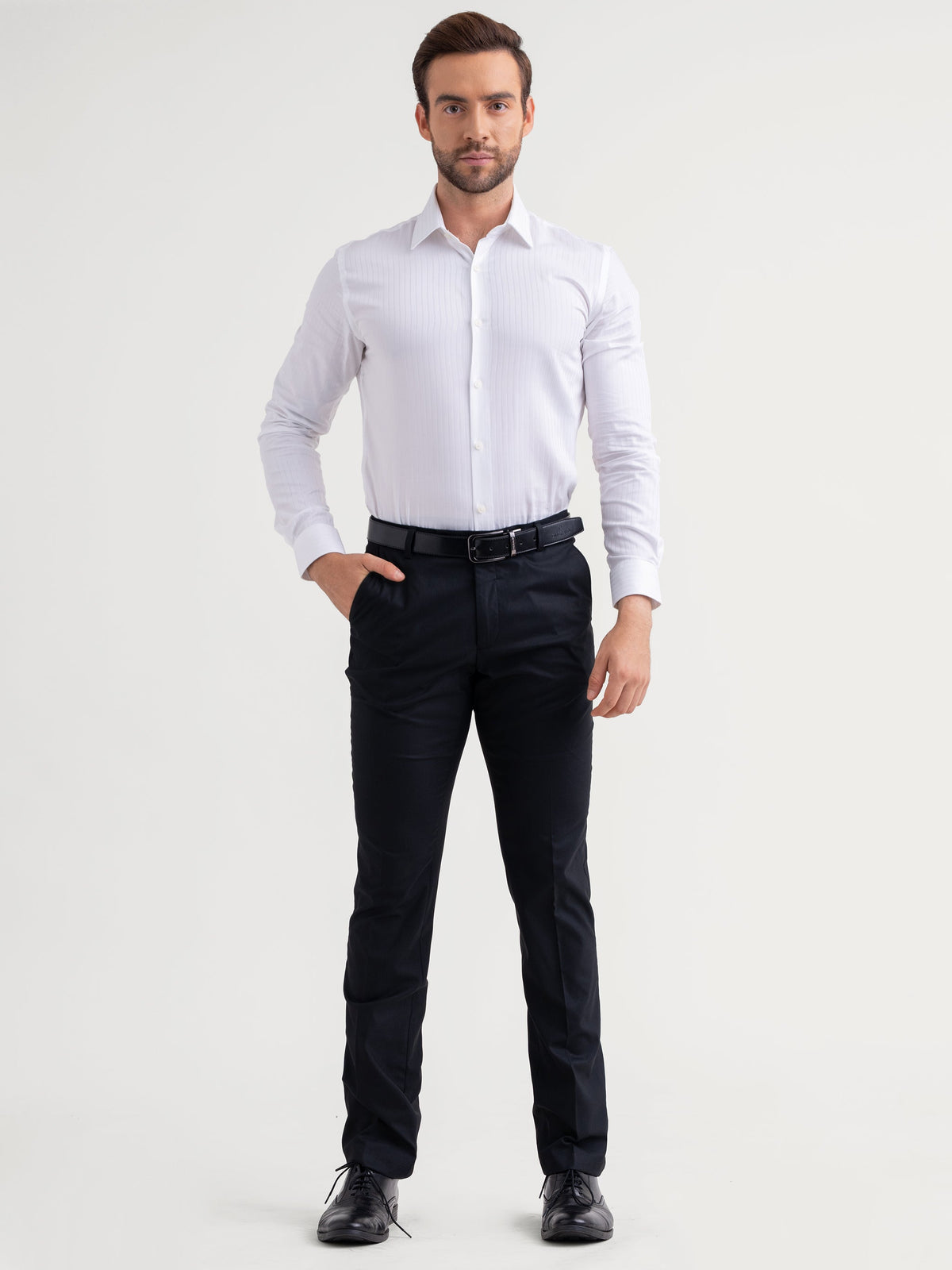 Emerald Formal Trouser Plain Ultra Slim Fit - Black