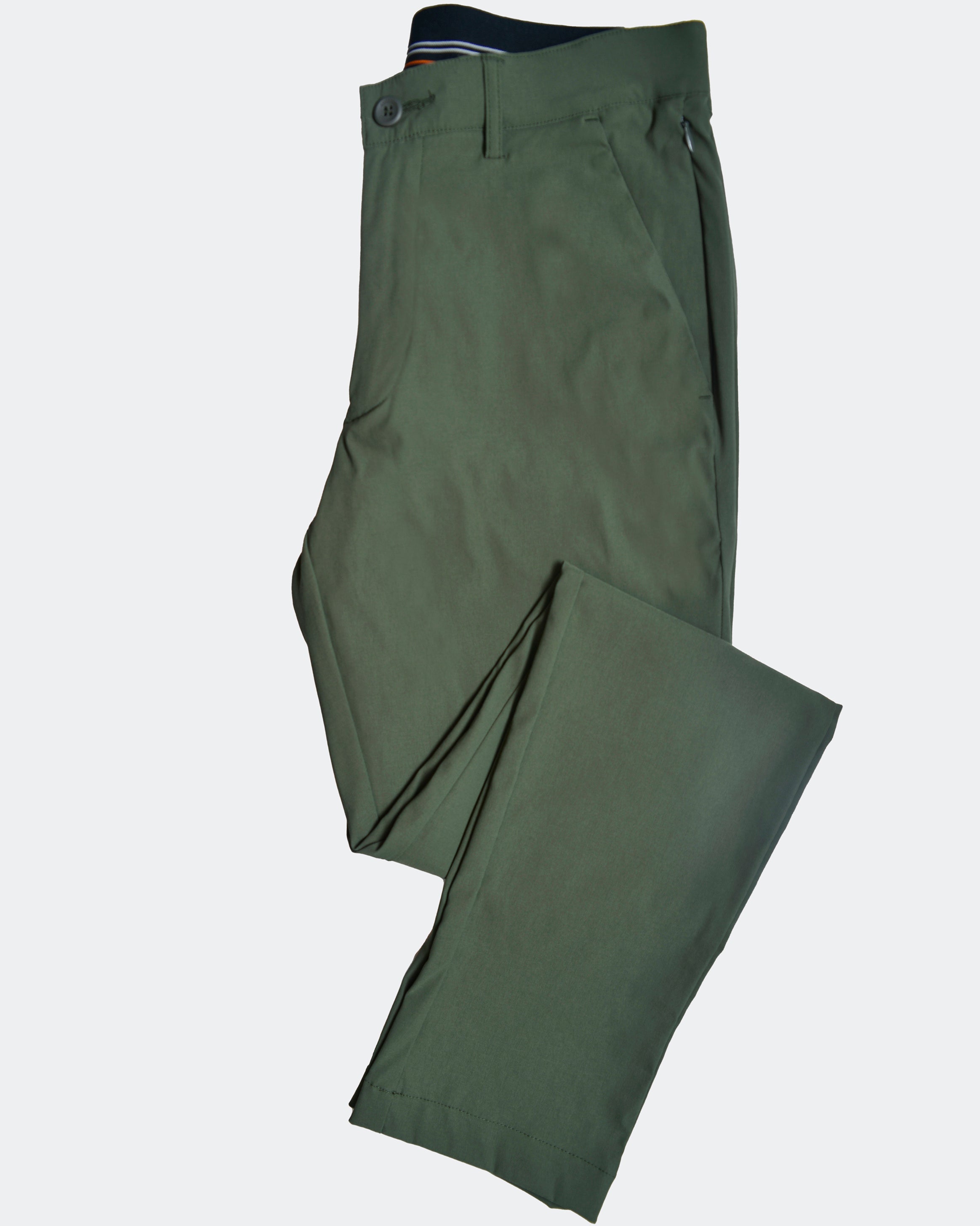 Emerald Utilitech Chino Plain Slim Fit-Elm Green