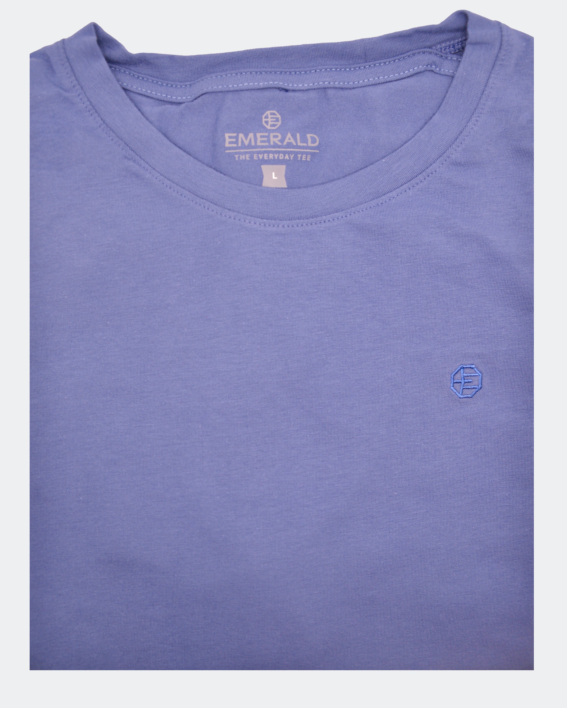 Emerald Crew Neck Tee-True Navy