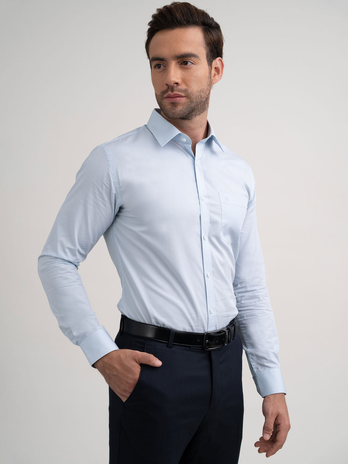 Emerald Formal Plain Slim Fit - Forget Me Not