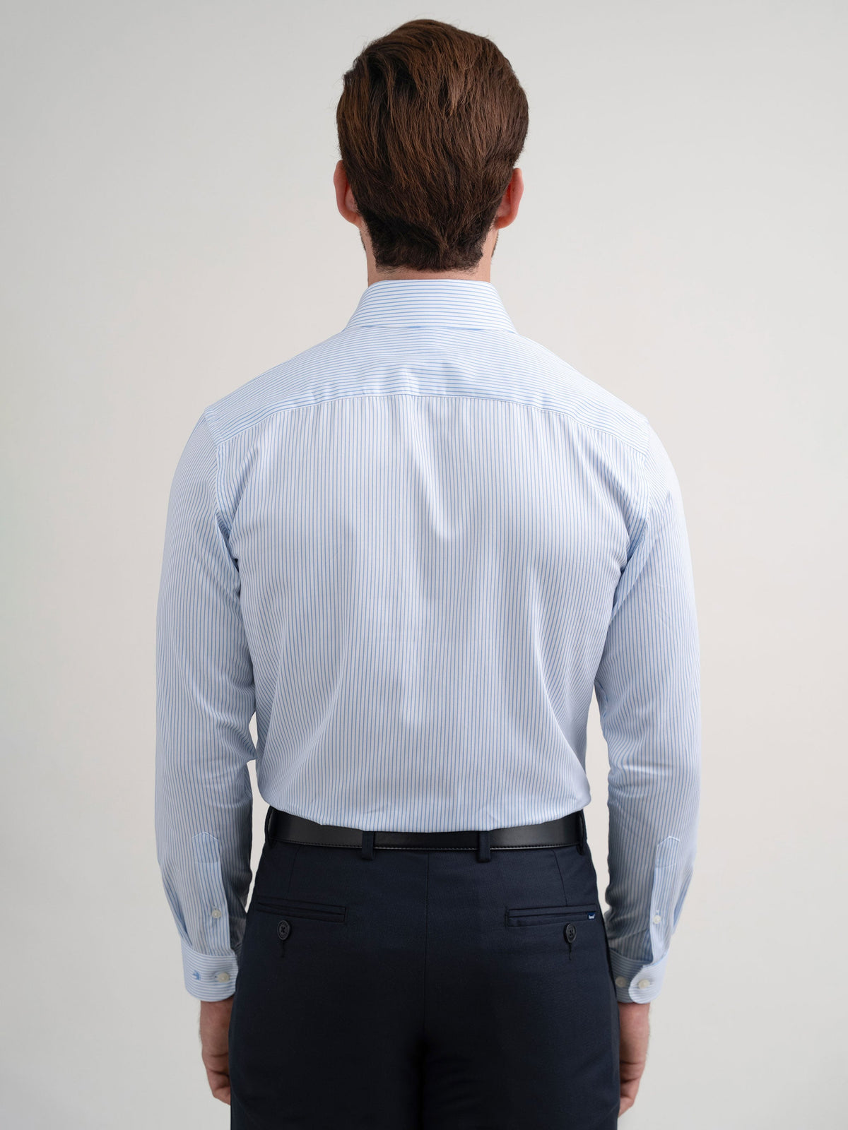 Emerald Majesty Stripe Regular Fit - Angle Blue