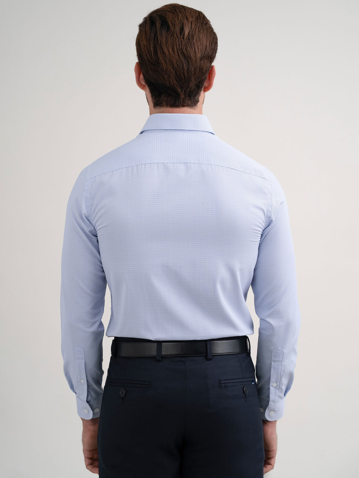 Emerald Formal Micro Checks Slim Fit - Little Boy Blue