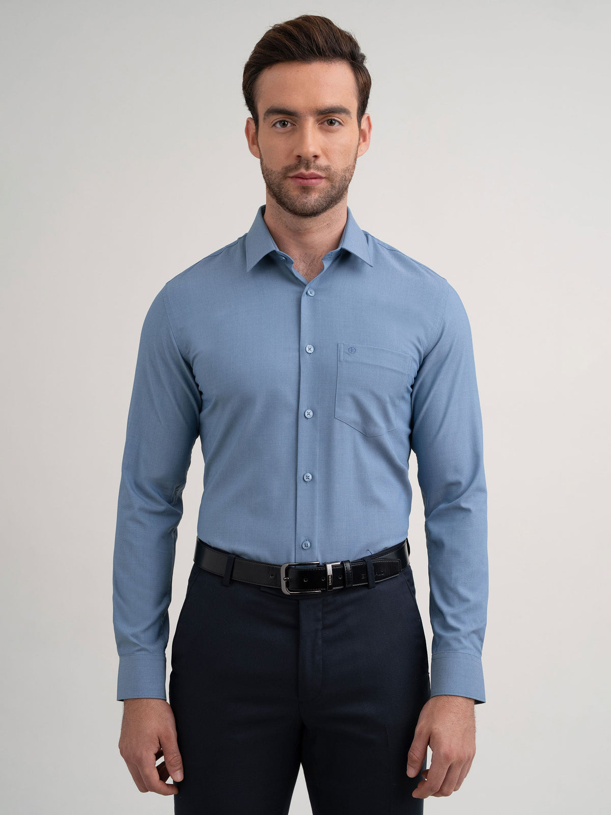 Emerald Formal Plain Slim Fit - Baby Blue
