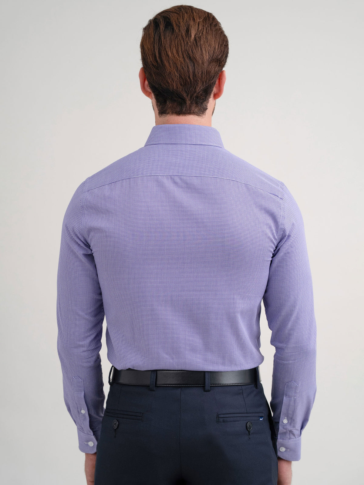 Emerald Corporate Houndstooth Slim Fit - Purple