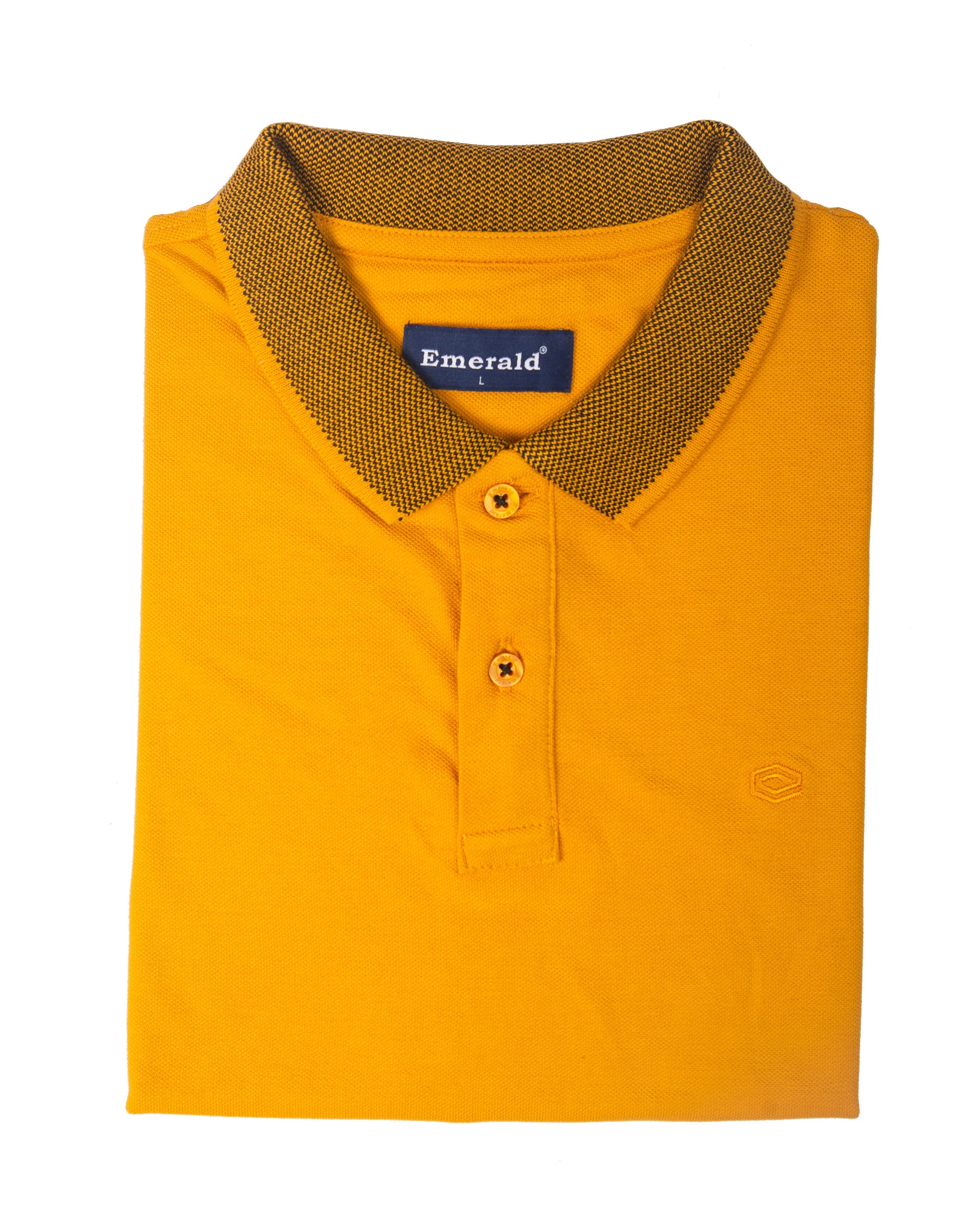 Polo Pique Solid Slim Fit-Mimosa