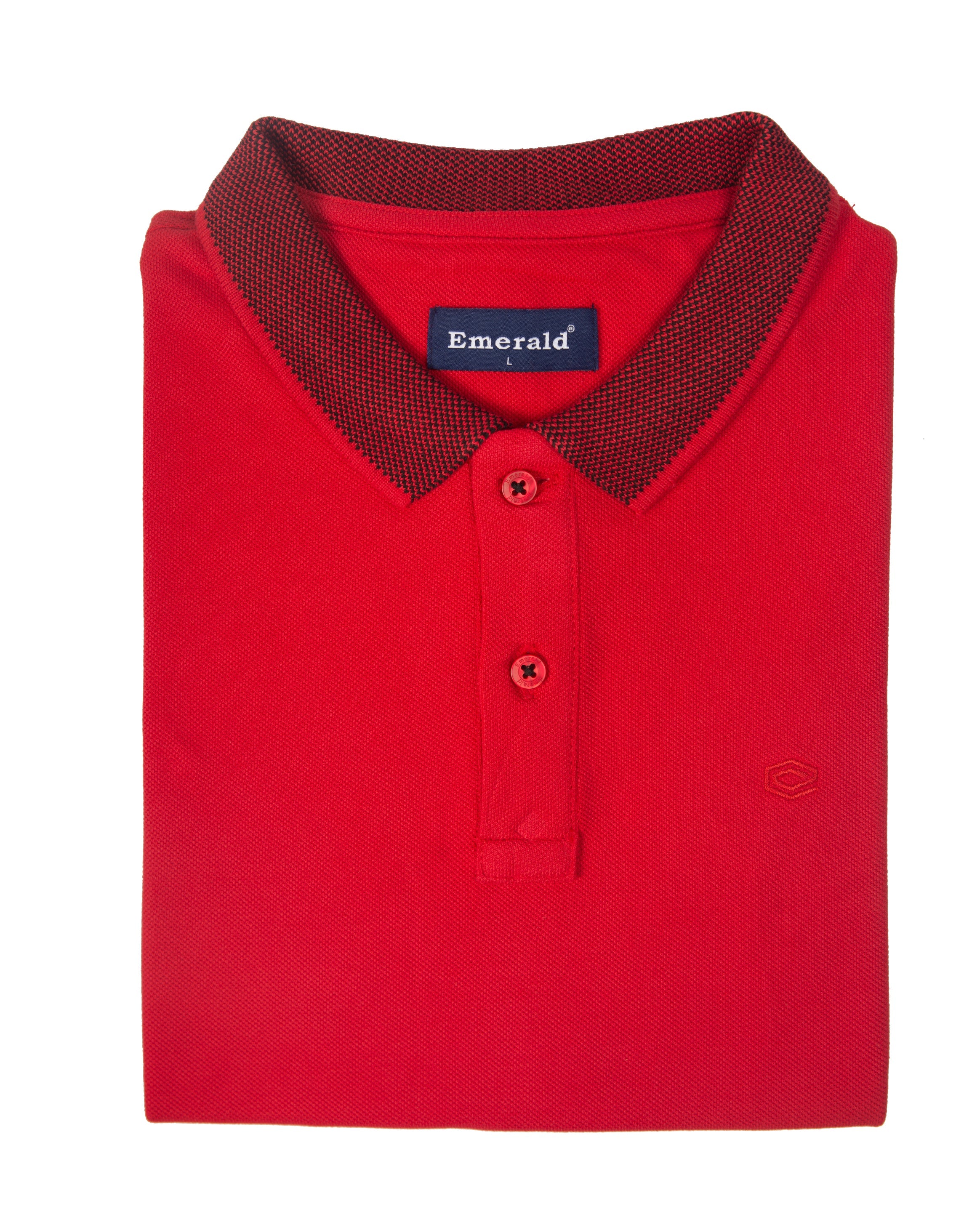 Polo Pique Solid Slim Fit-Scarlet