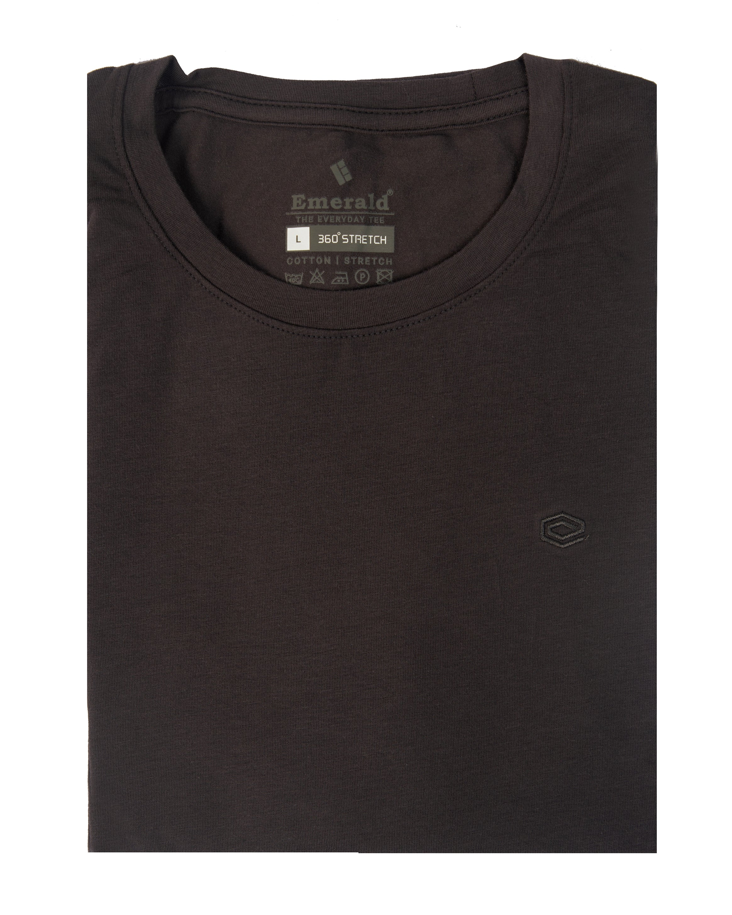 Emerald Crew Single Jersey Slim Fit-Steel Grey