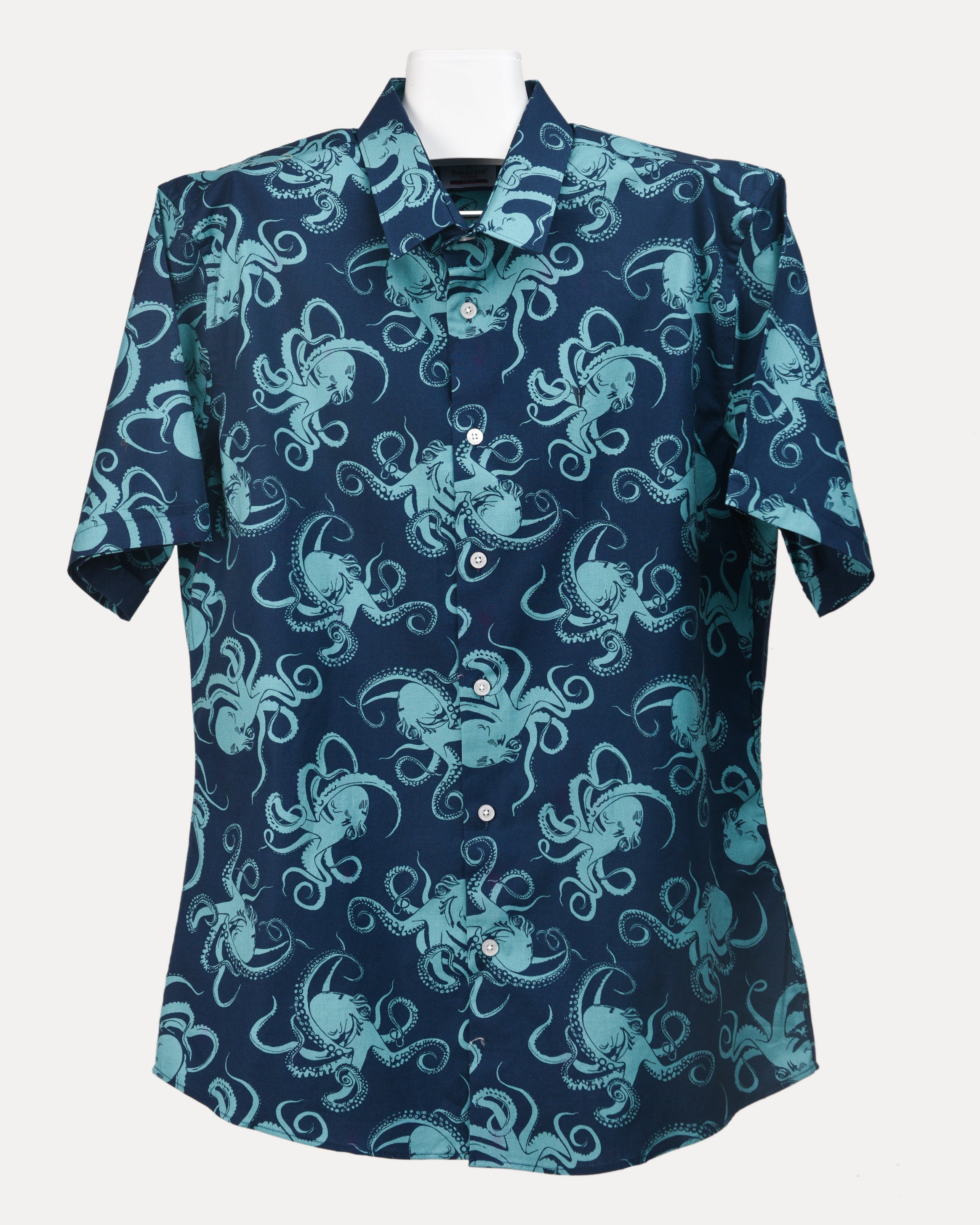 Active Printed Slim Fit-Majolica Blue