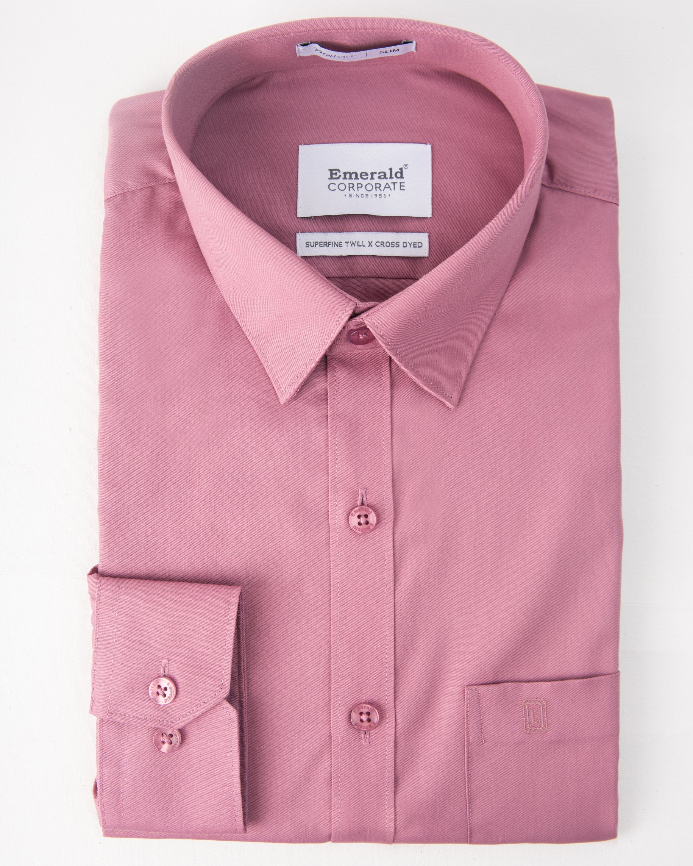 Emerald Corporate Twill Slim Fit-Wistful Mauve