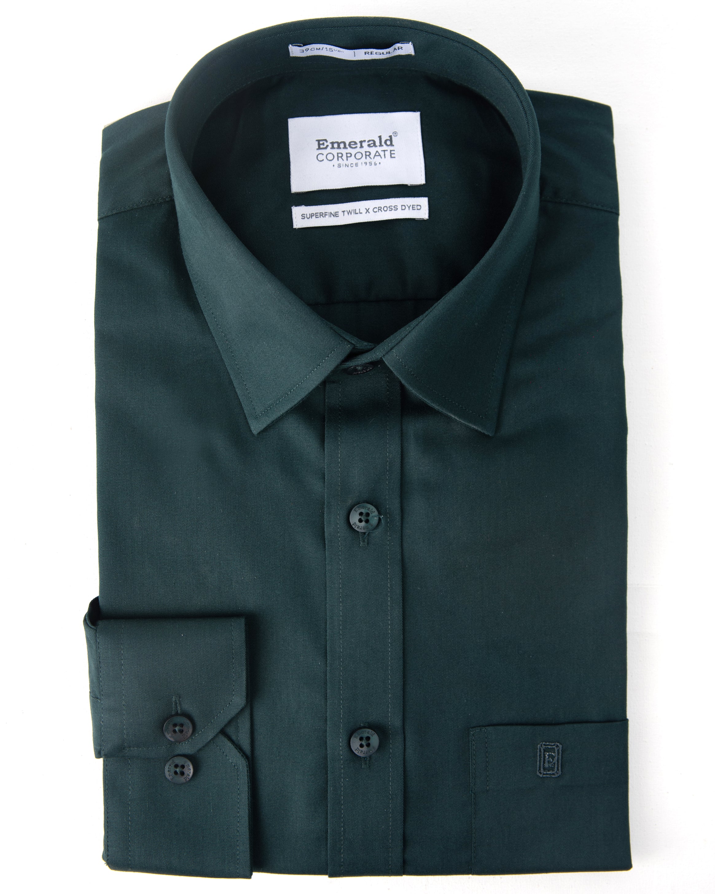 Emerald Corporate Twill Regular Fit-Green Lake