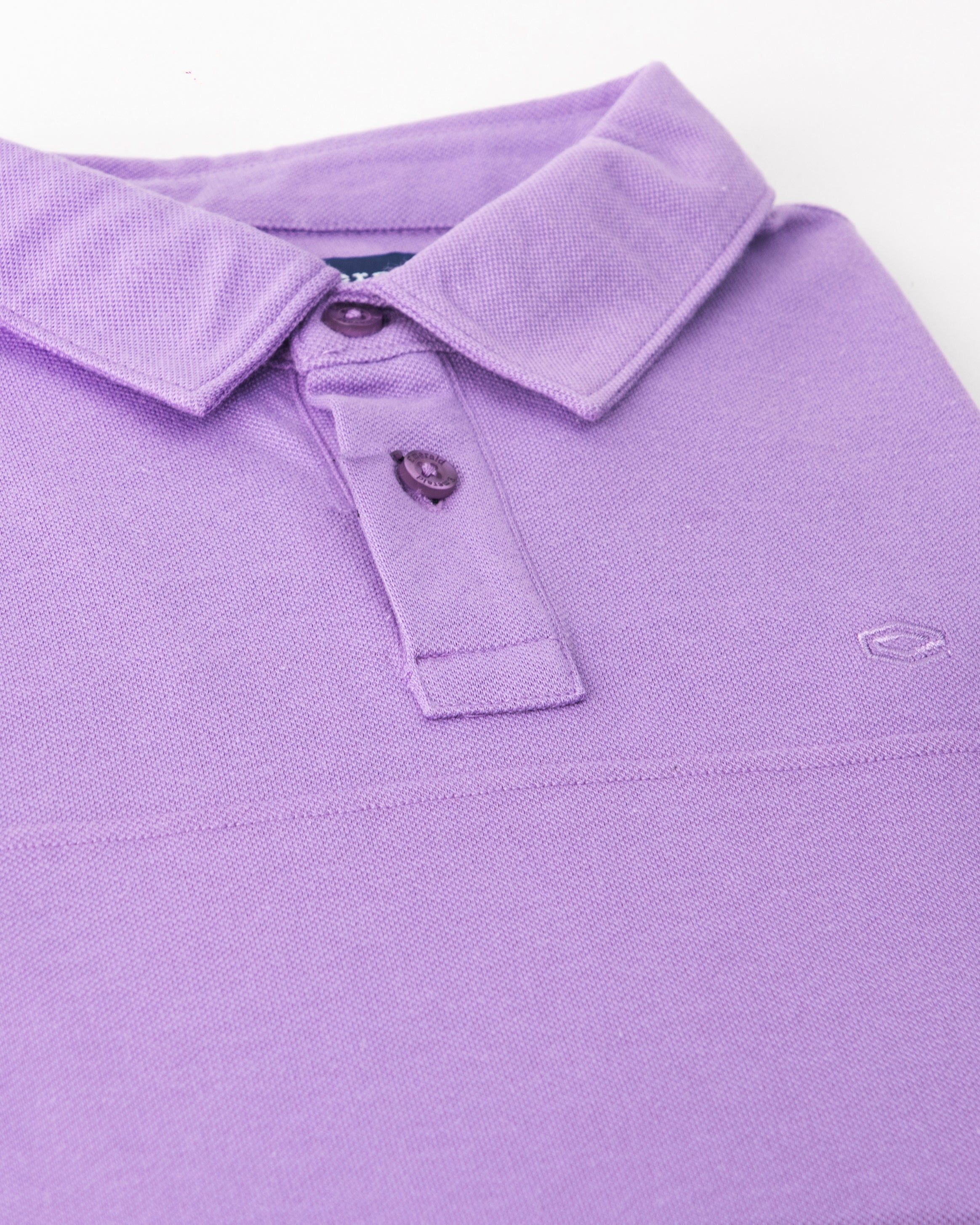 Emerald Polo Plain Slim Fit-Purple Bougainvilla