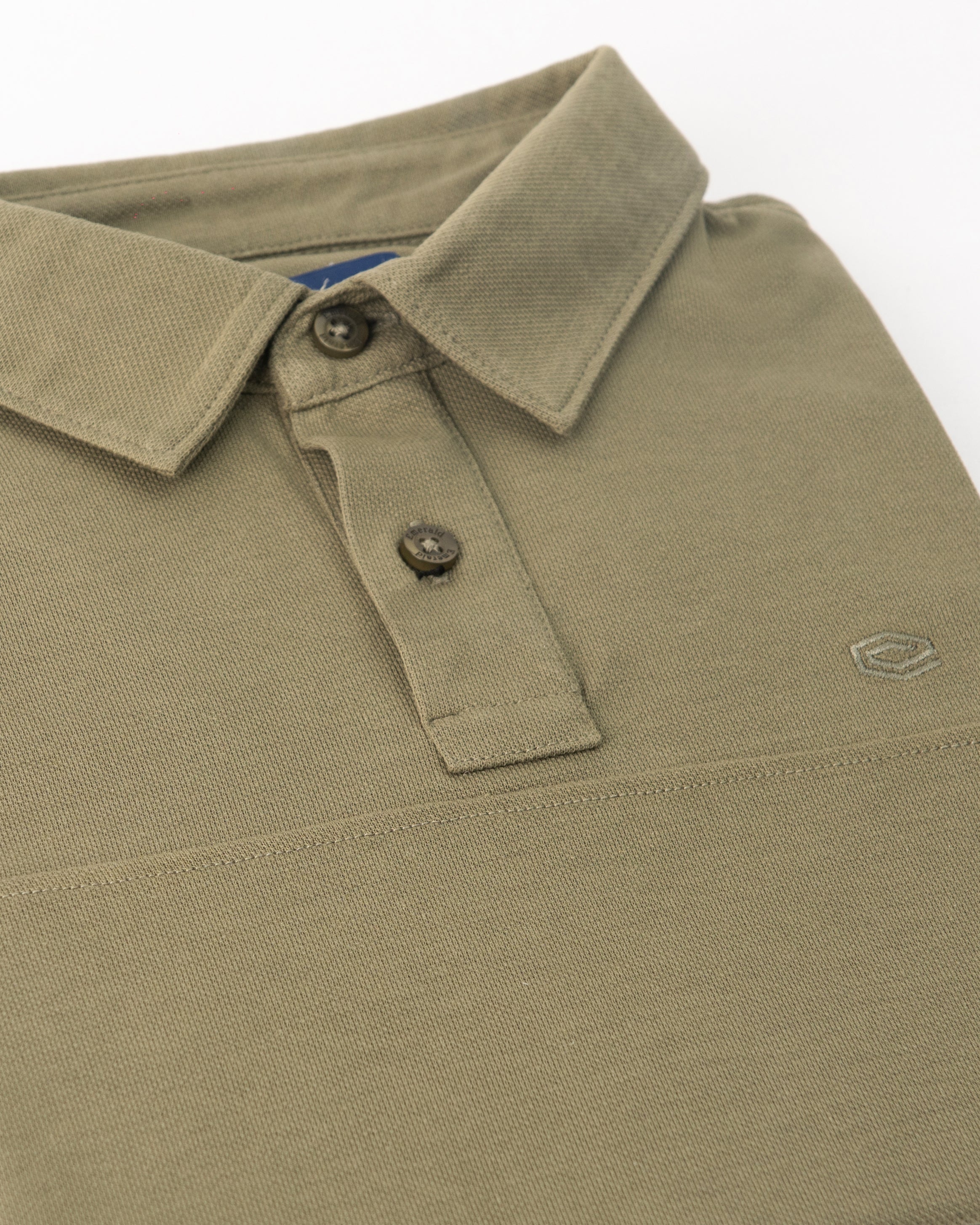 Emerald Polo Plain Slim Fit-Olive