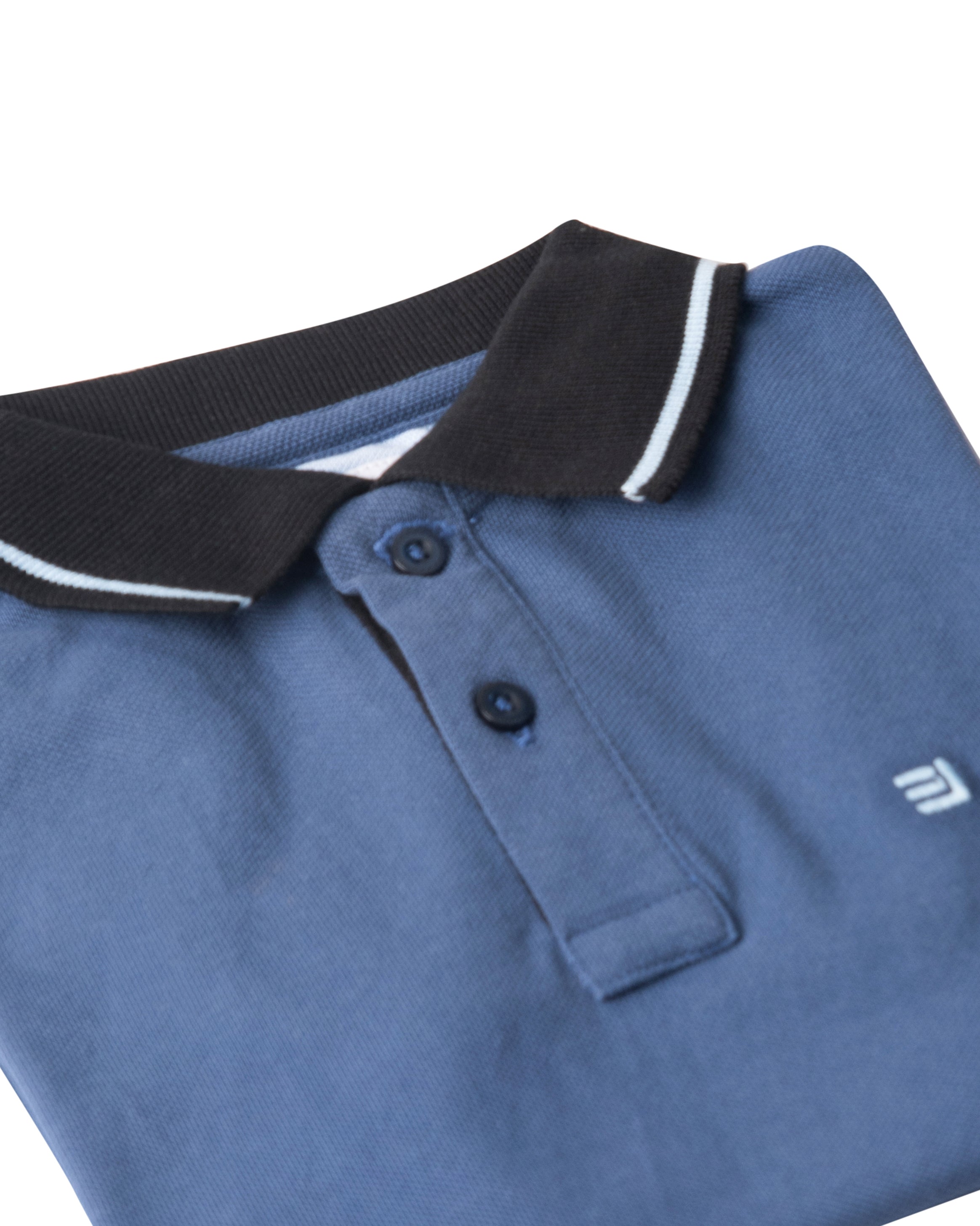 Emerald Junior Polo Pique Solid-Jet Black