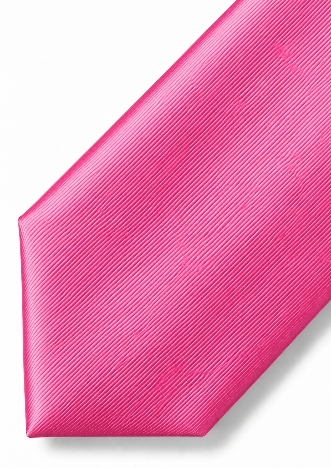 Vibrant Pink Microfiber Tie